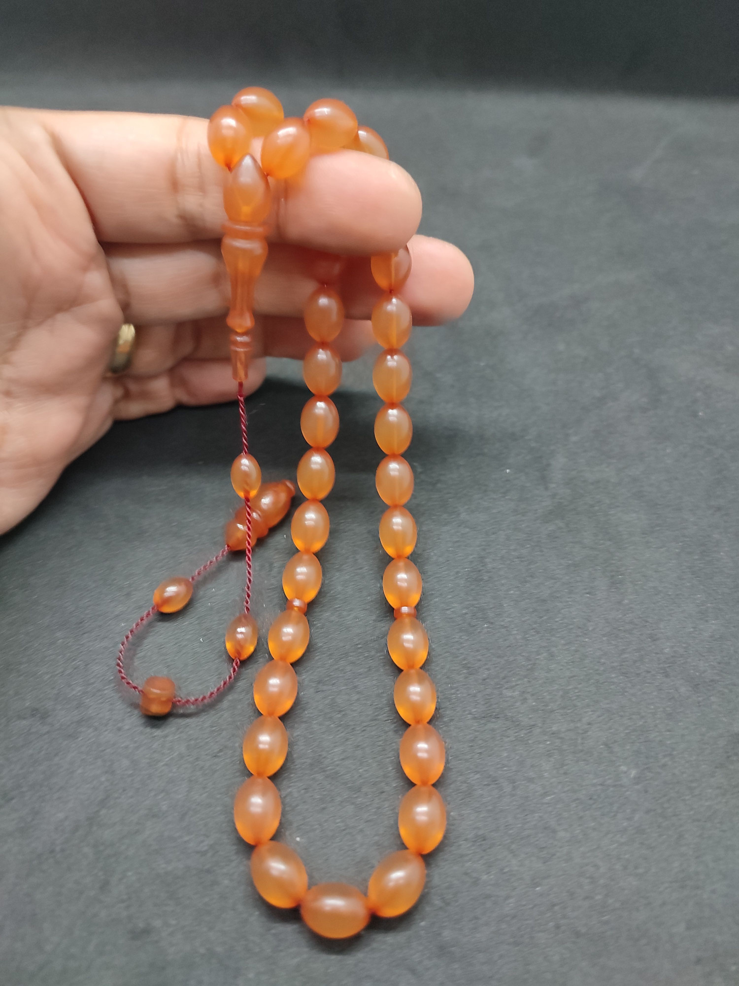 Muhammed Tacir Usta Eseri Yemen Zar Kehribar Sertifikalı 9744 küçük resim 3