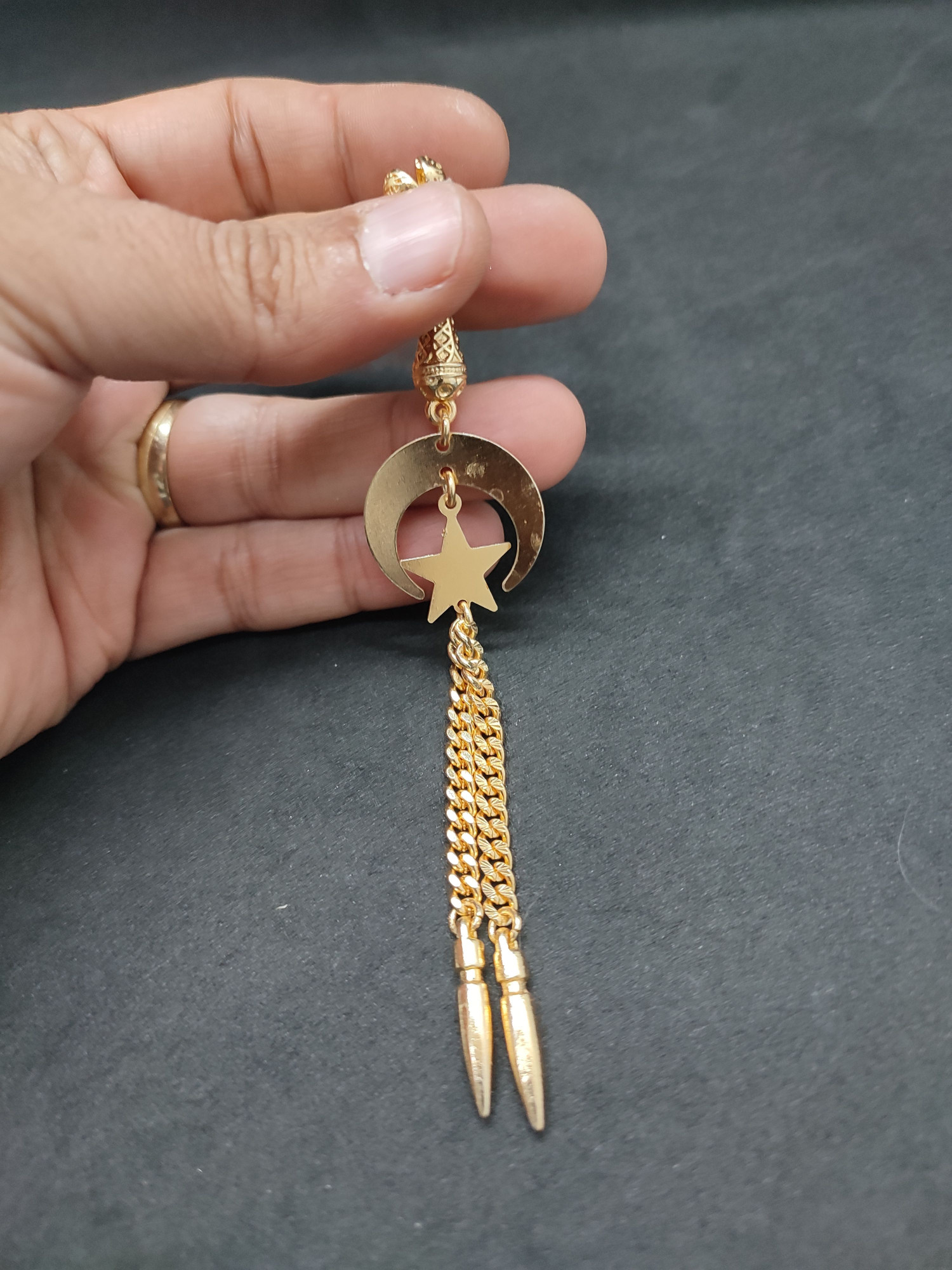 475 Ayar Gümüş Tesbih Püskülü 1073 küçük resim 3