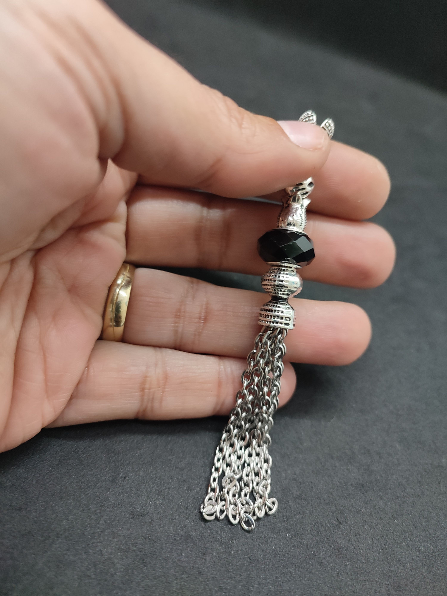 475 Ayar Gümüş Tesbih Püskülü 1074