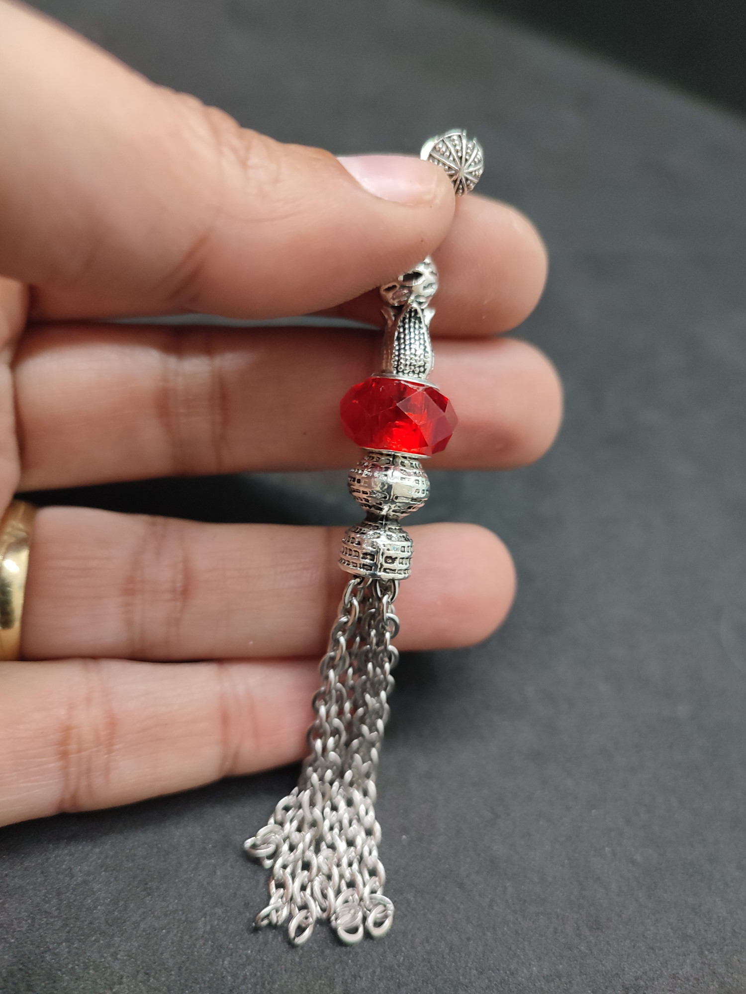 475 Ayar Gümüş Tesbih Püskülü 1076