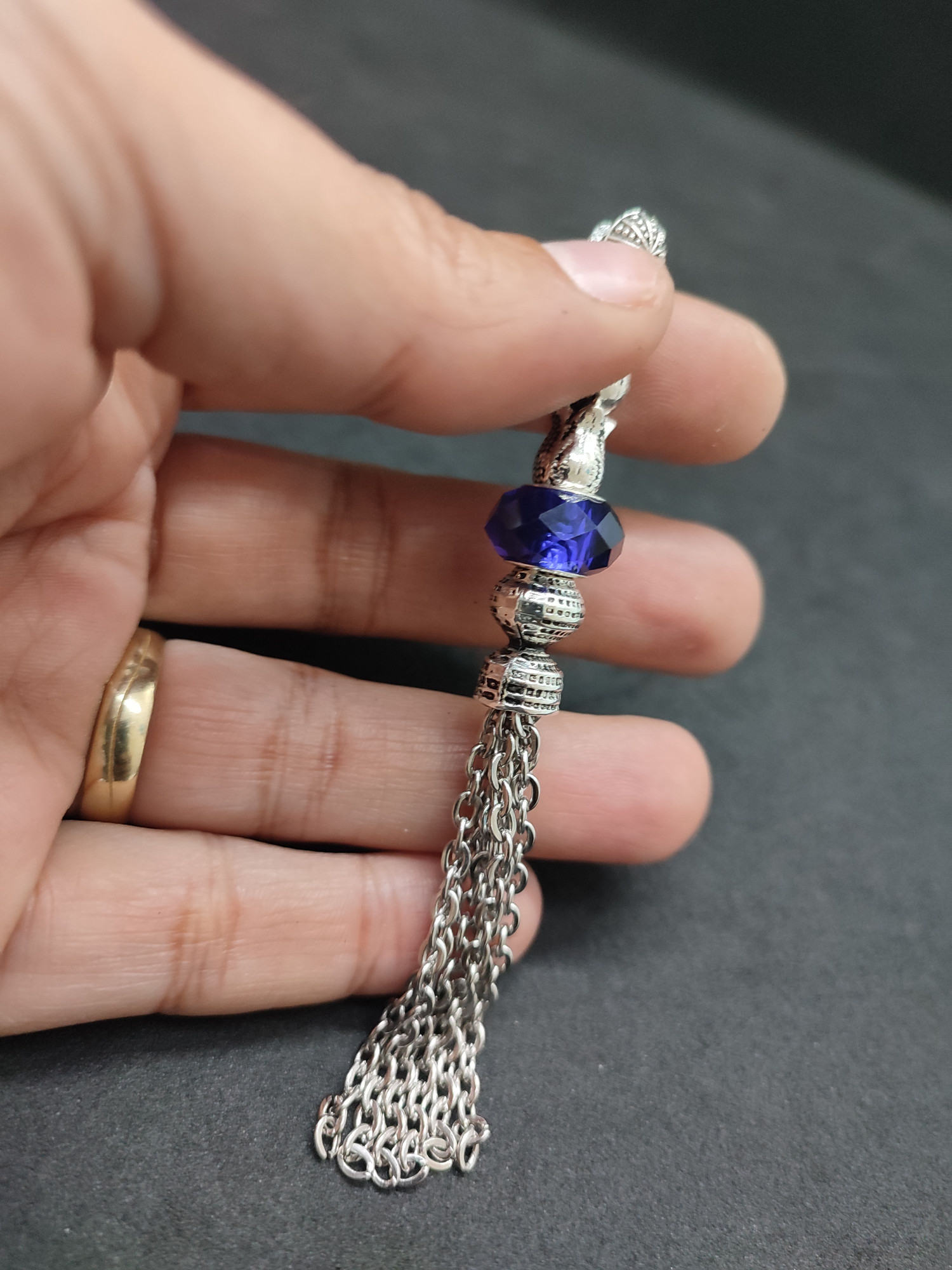 475 Ayar Gümüş Tesbih Püskülü 1077