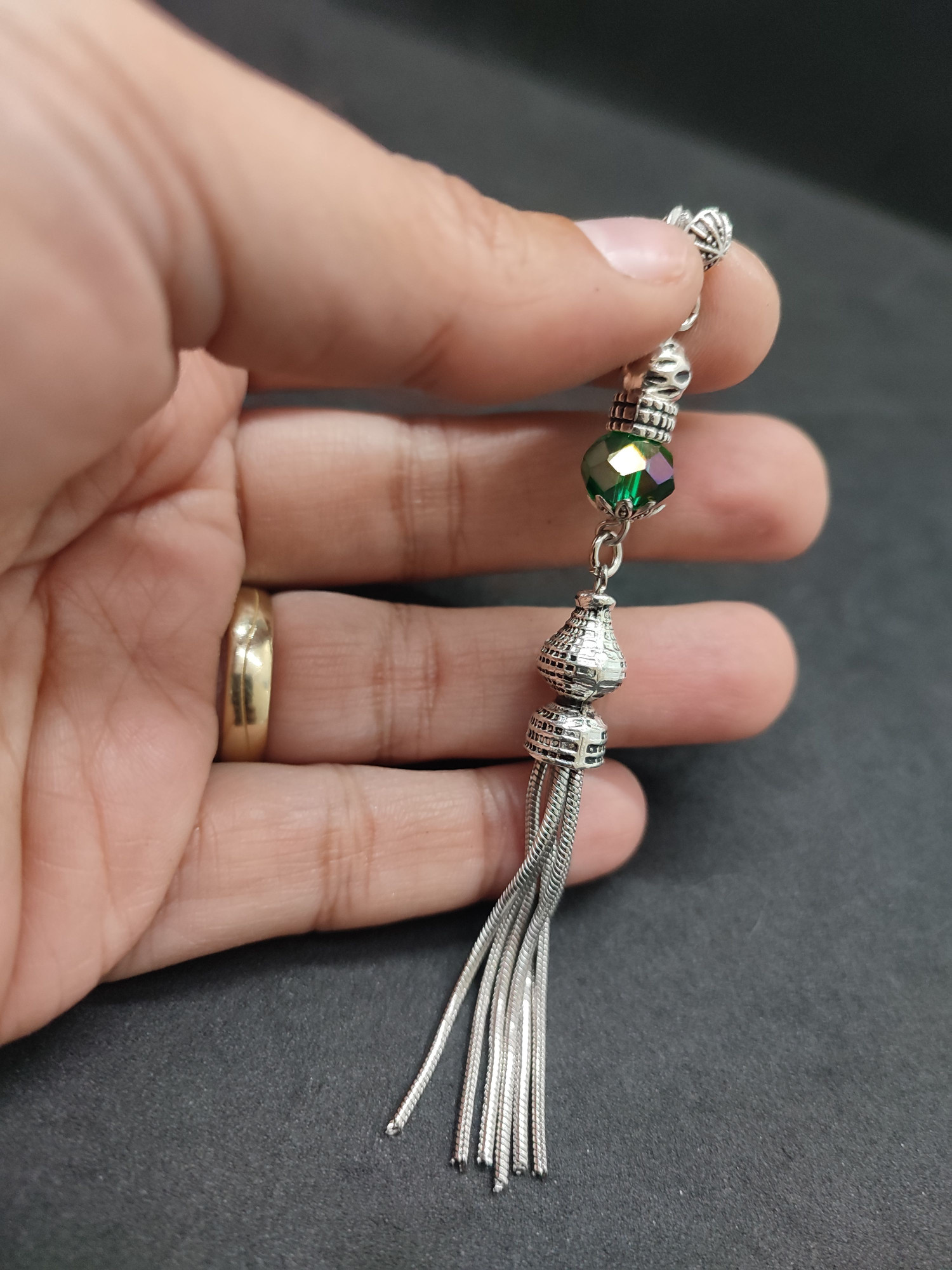 475 Ayar Gümüş Tesbih Püskülü 1078