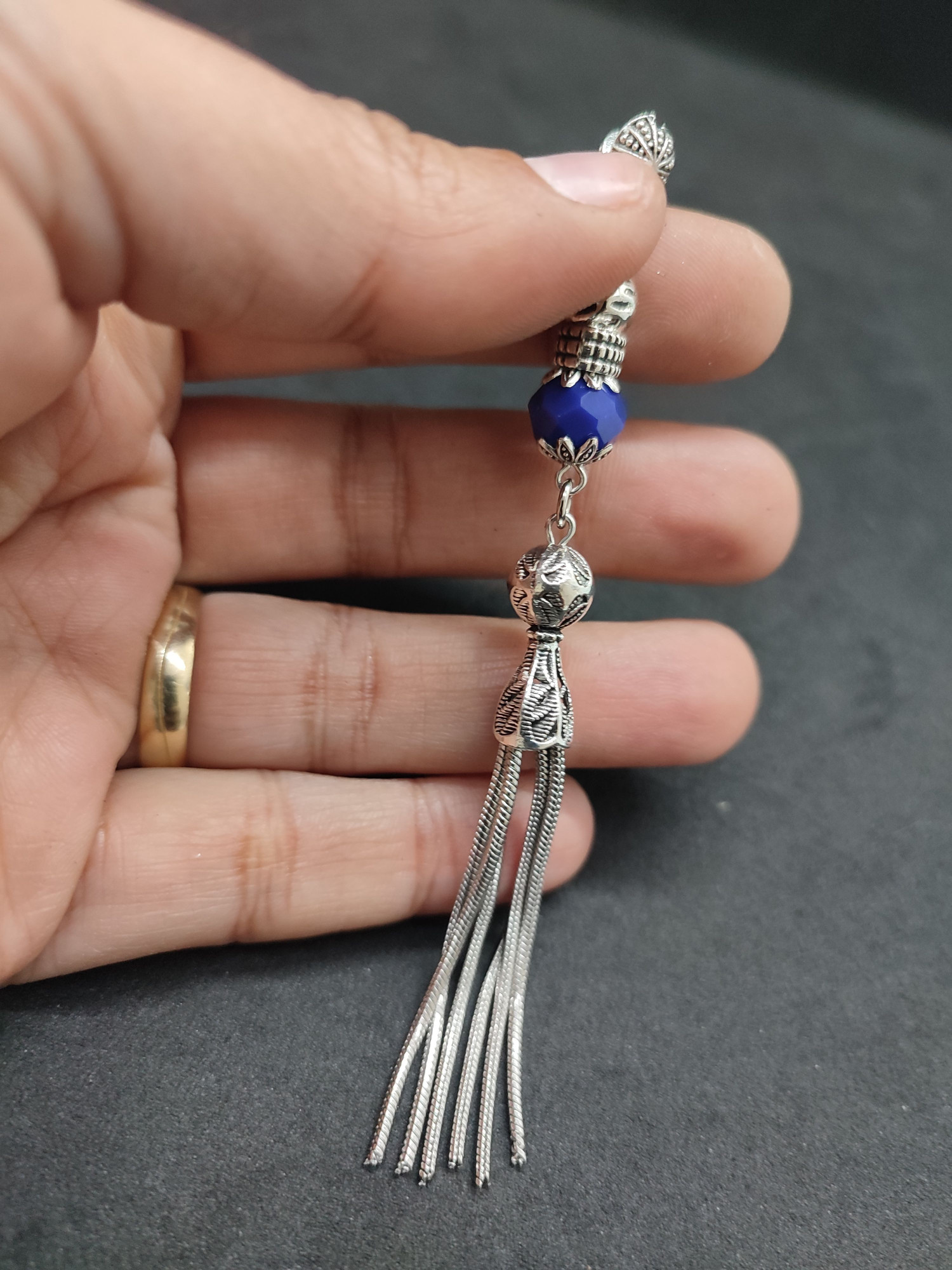 475 Ayar Gümüş Tesbih Püskülü 1081