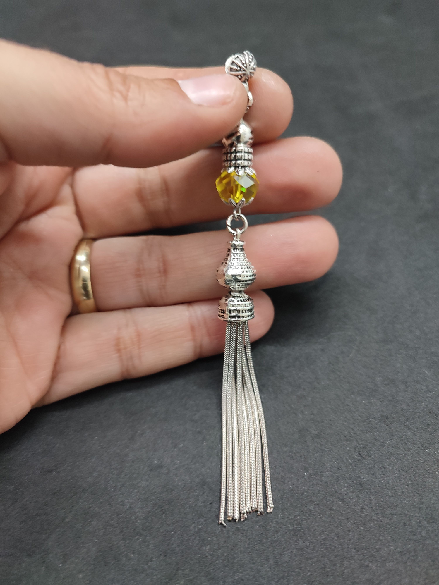 475 Ayar Gümüş Tesbih Püskülü 1082