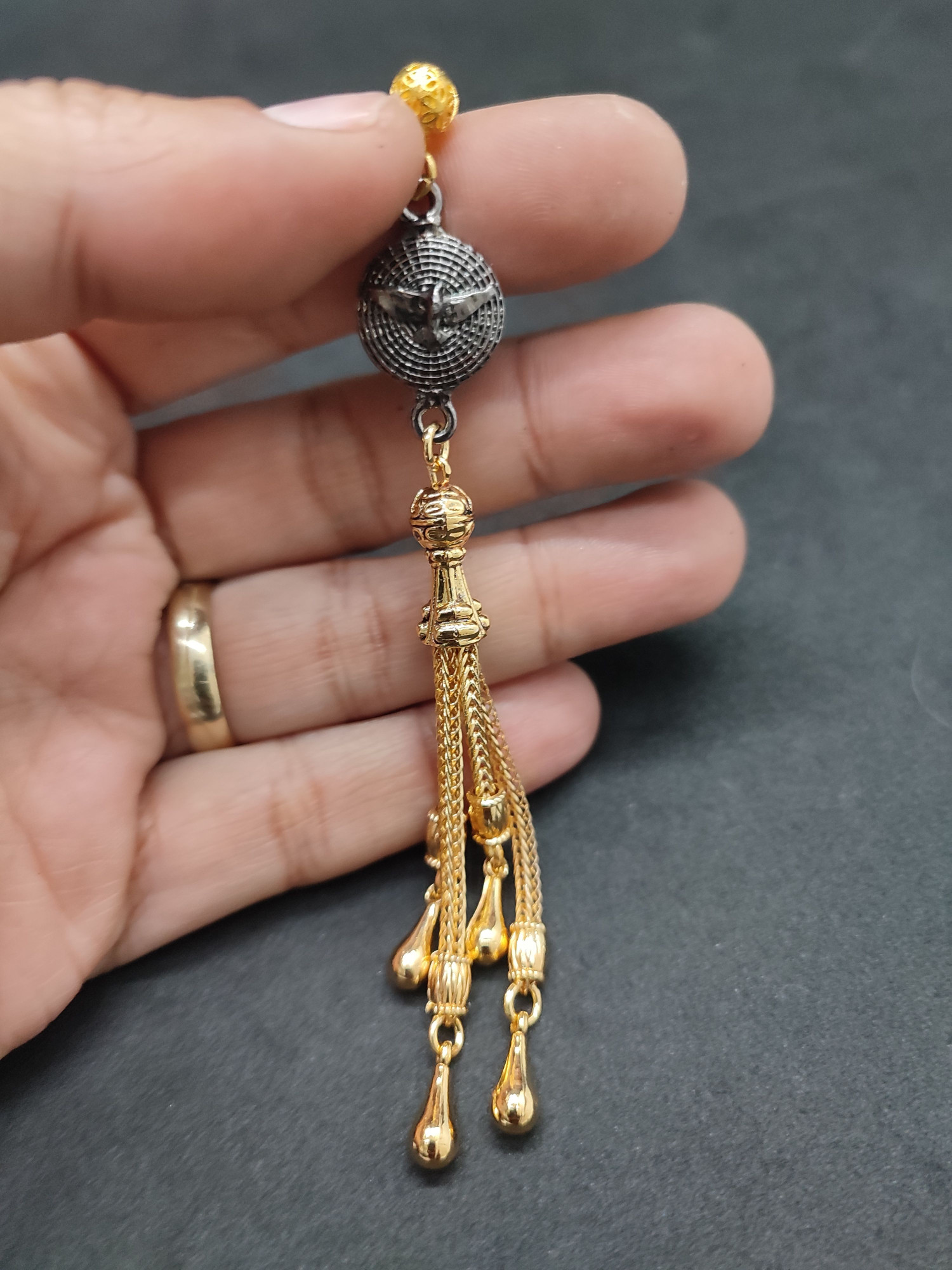 475 Ayar Gümüş Tesbih Püskülü 1085