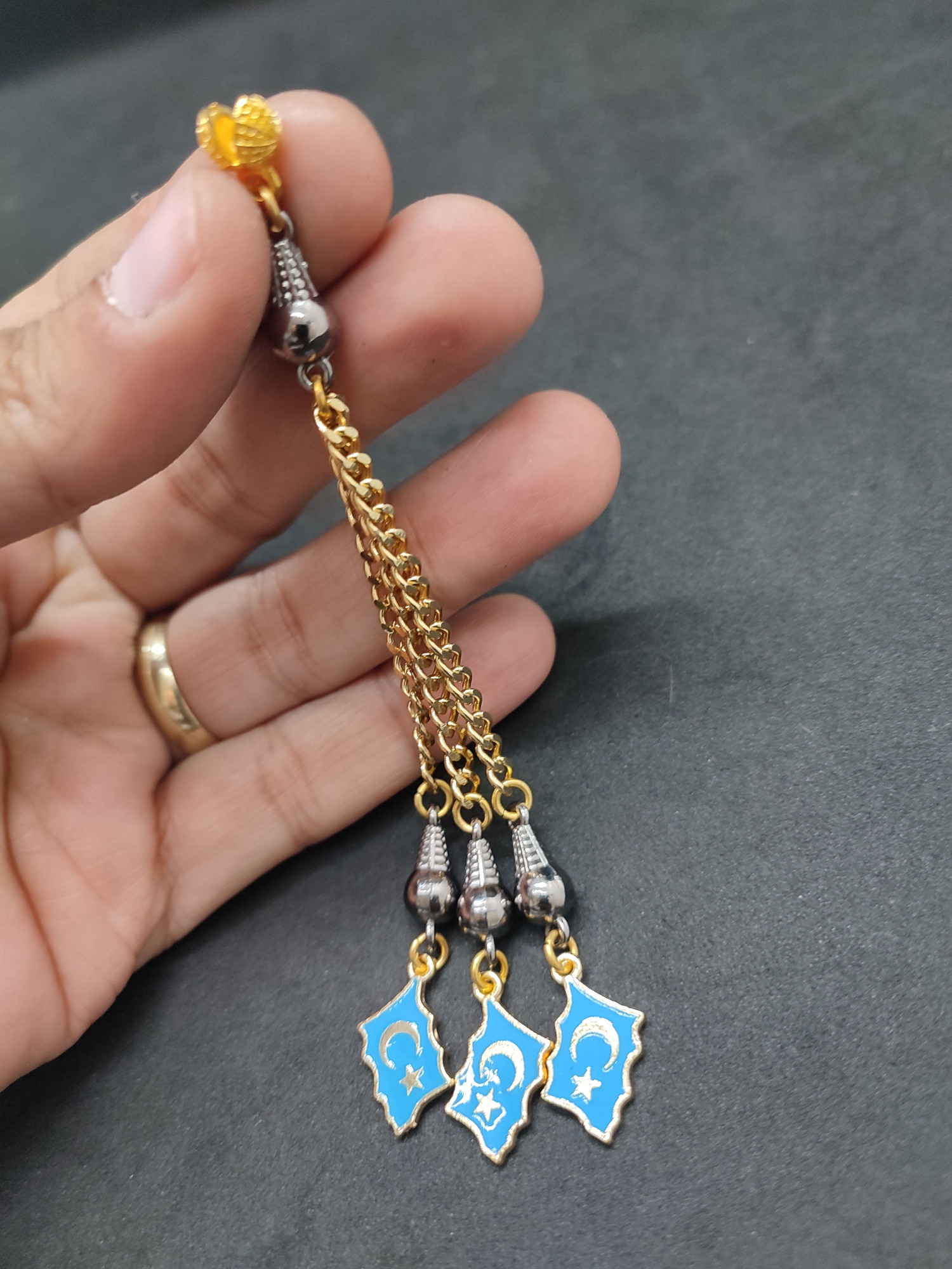 475 Ayar Gümüş Tesbih Püskülü 1087 küçük resim 3