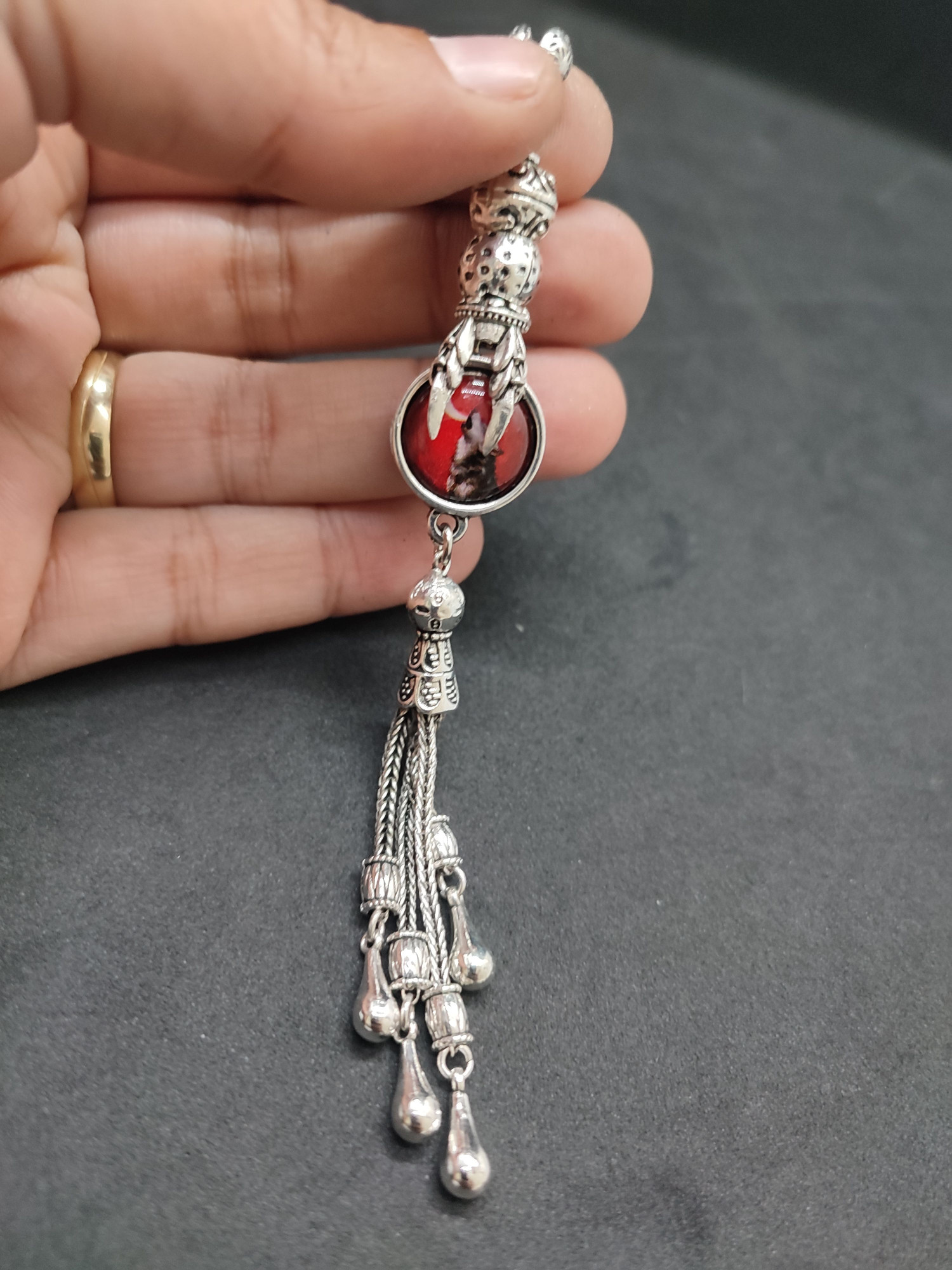 475 Ayar Gümüş Tesbih Püskülü 1089