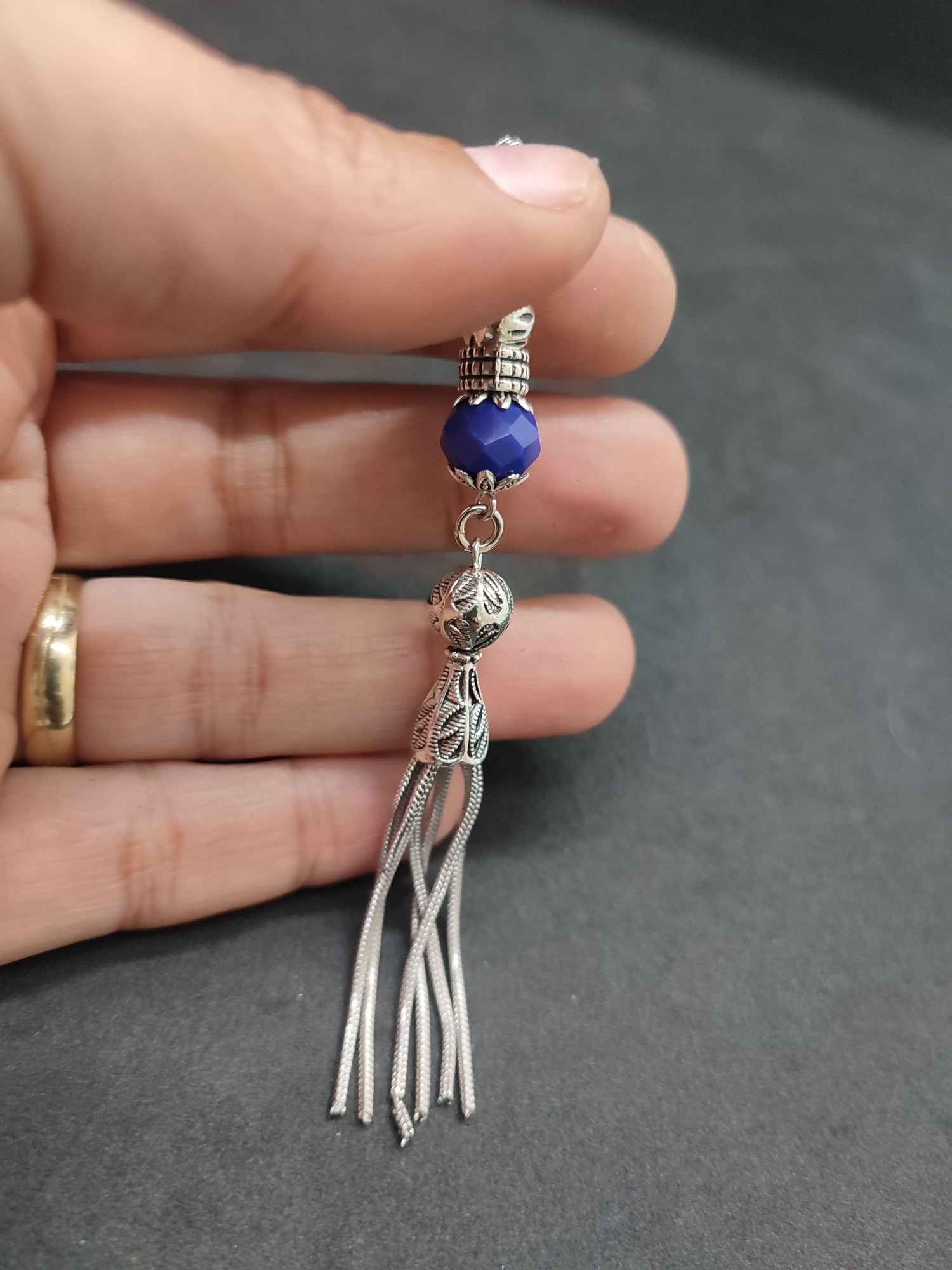 475 Ayar Gümüş Tesbih Püskülü 1090