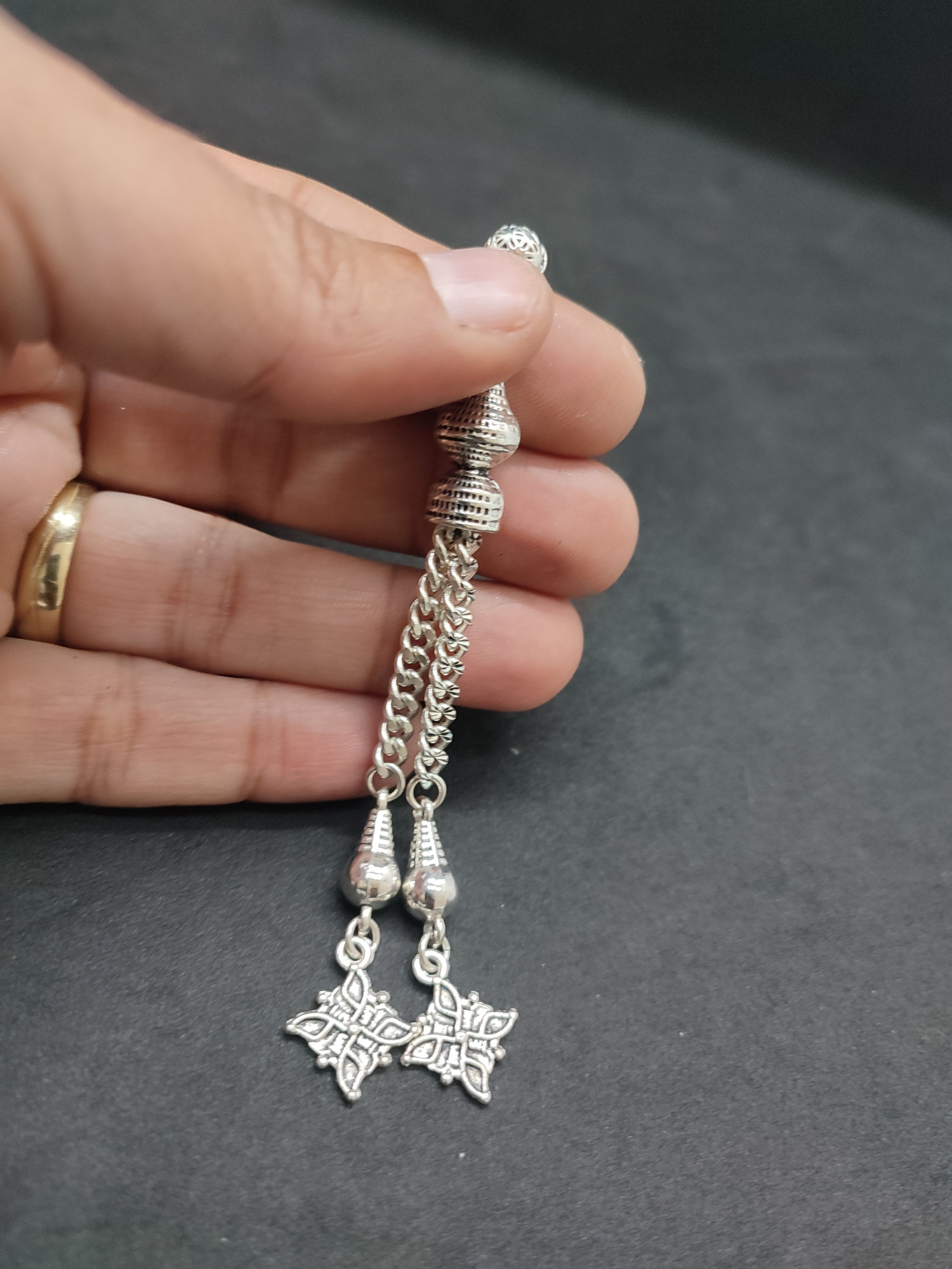 475 Ayar Gümüş Tesbih Püskülü 1091