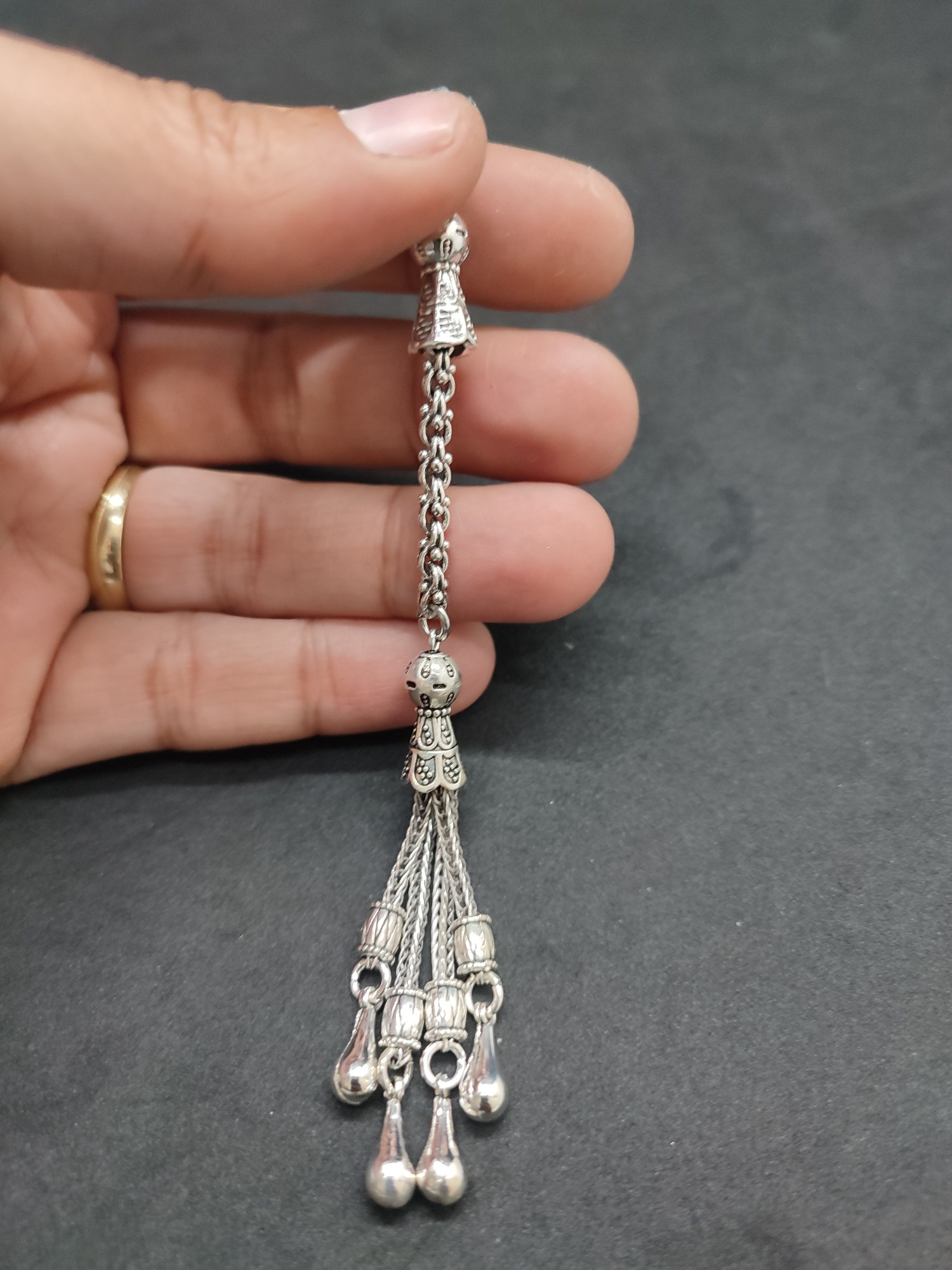 475 Ayar Gümüş Tesbih Püskülü 1092