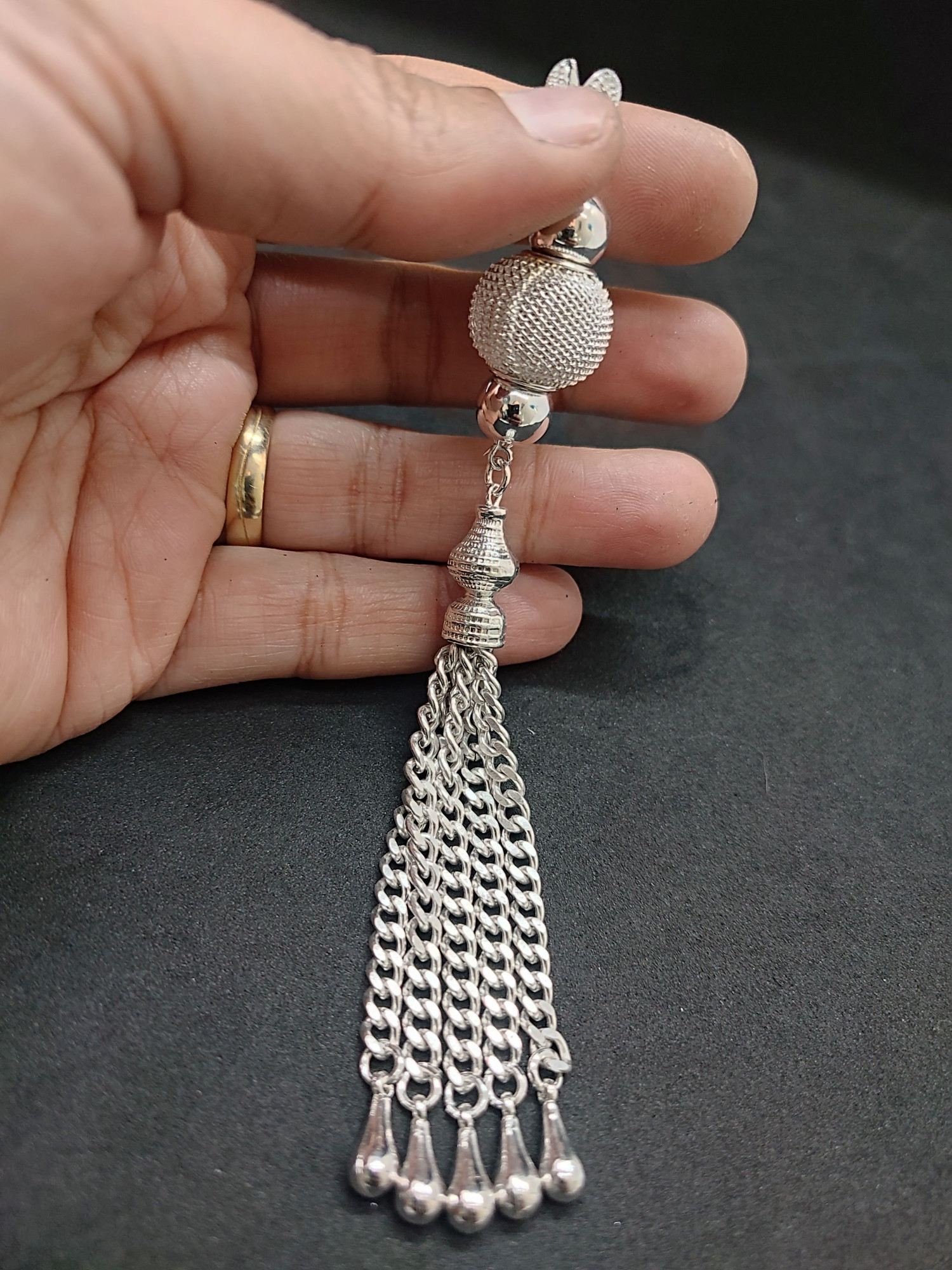 475 Ayar Gümüş Tesbih Püskülü 1093