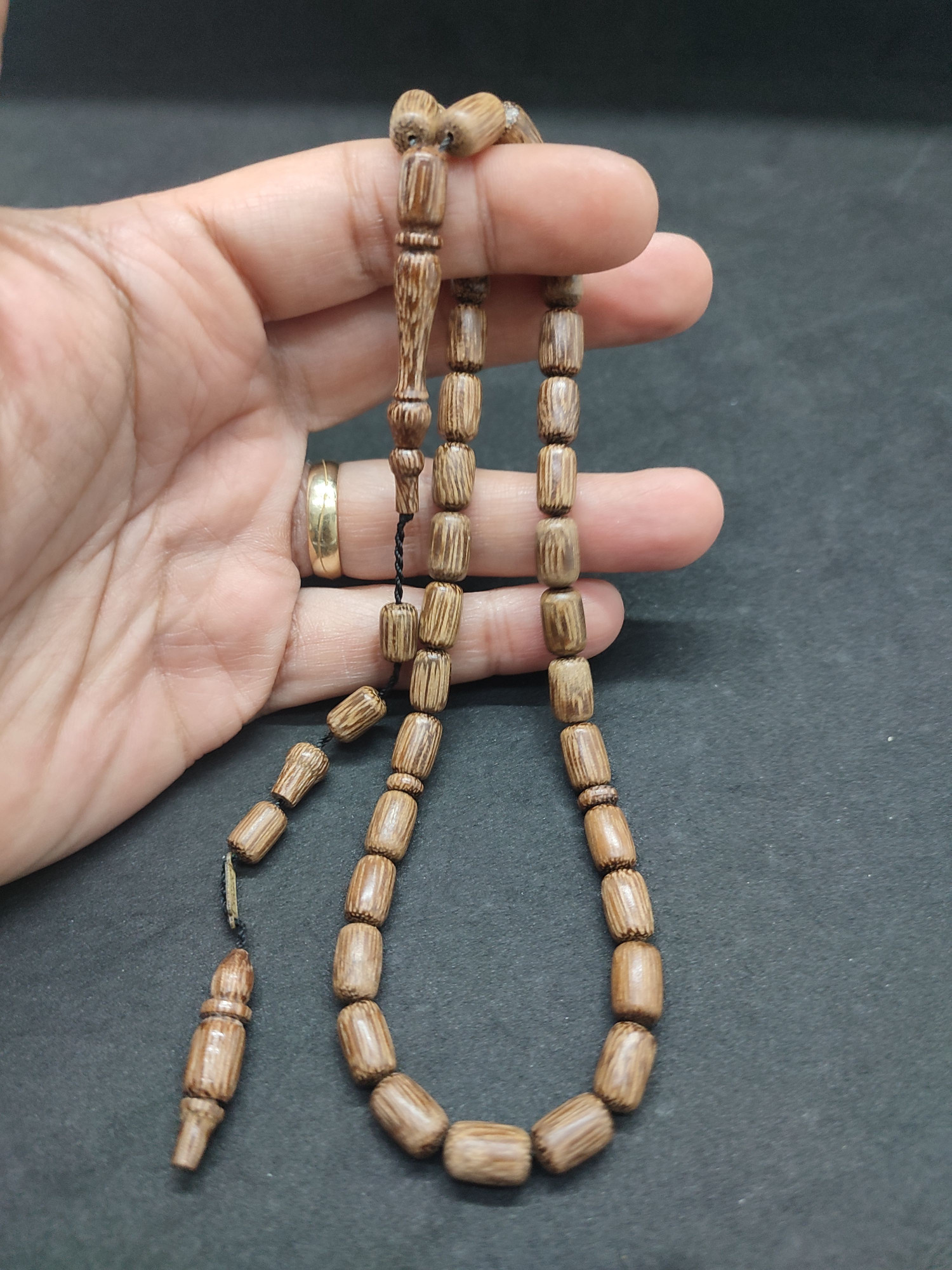 İsmail Erol Usta Eseri El Boy Texas Abanoz Ağacı Sertifikalı 9575 küçük resim 4