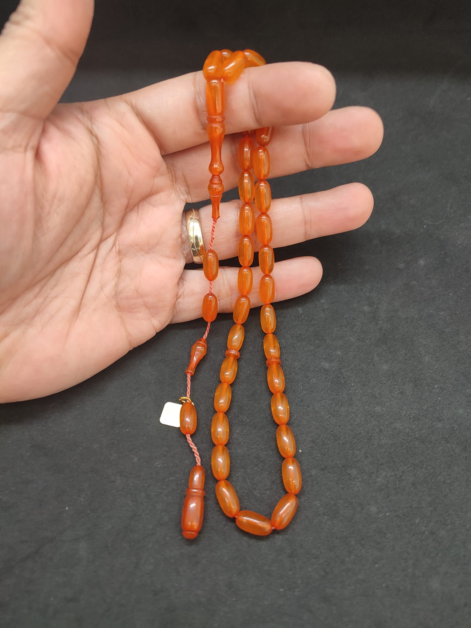 Halil Hilmi Usta Eseri 0.6 Delim Yemen Zar Kehribar Sertifikalı 0001 küçük resim 3