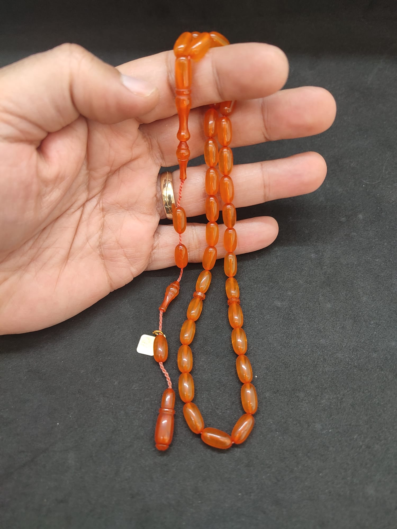 Halil Hilmi Usta Eseri 0.6 Delim Yemen Zar Kehribar Sertifikalı 0001 küçük resim 4