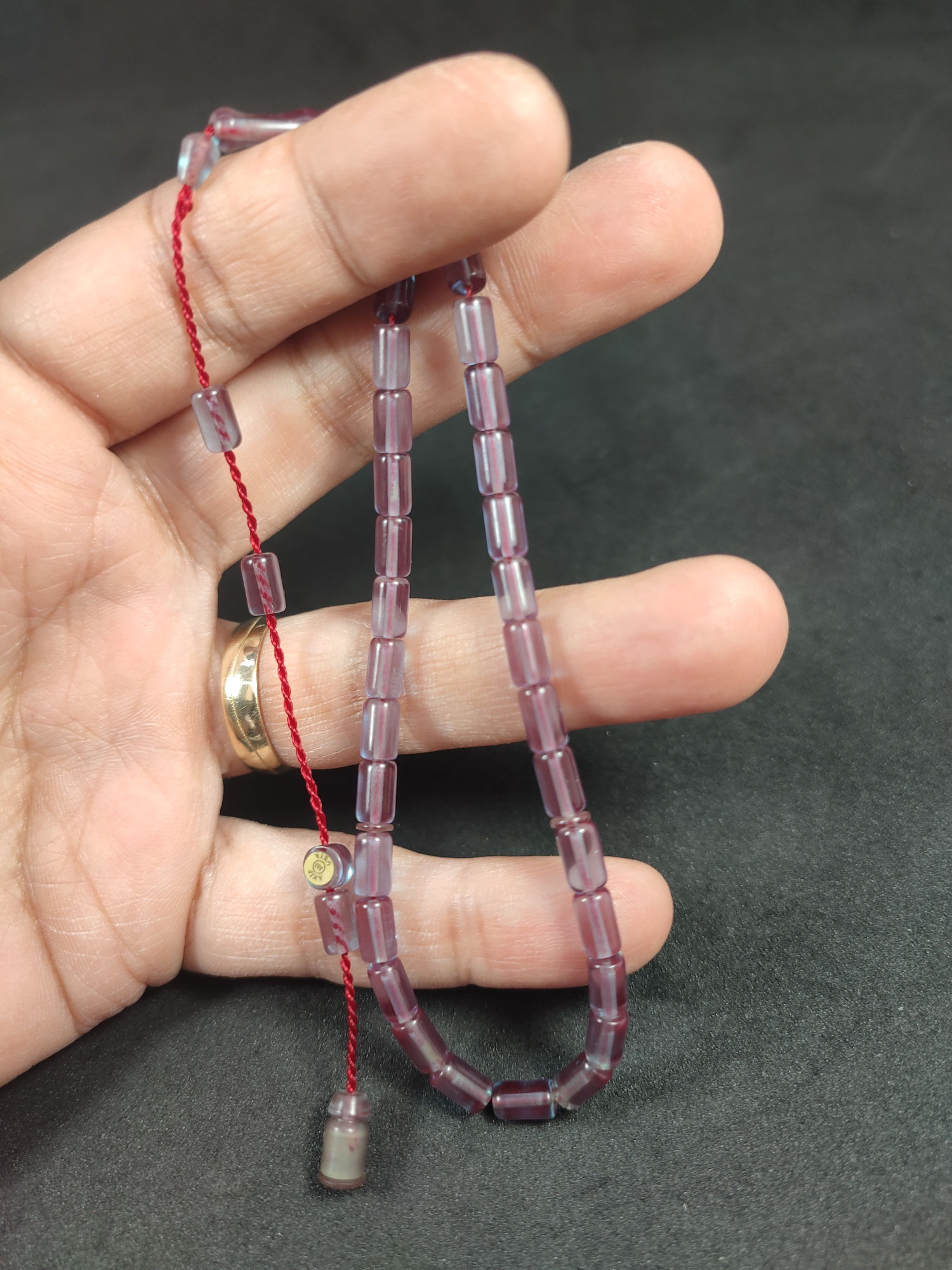 Akif Karasapan Usta Eseri Bilek Boy (Küçük Boy) Kesme Model Zar Kehribar Sertifikalı 9856 küçük resim 3