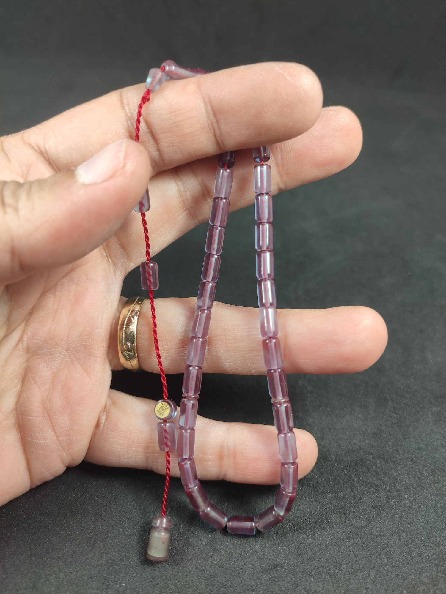 Akif Karasapan Usta Eseri Bilek Boy (Küçük Boy) Kesme Model Zar Kehribar Sertifikalı 9856 küçük resim 5