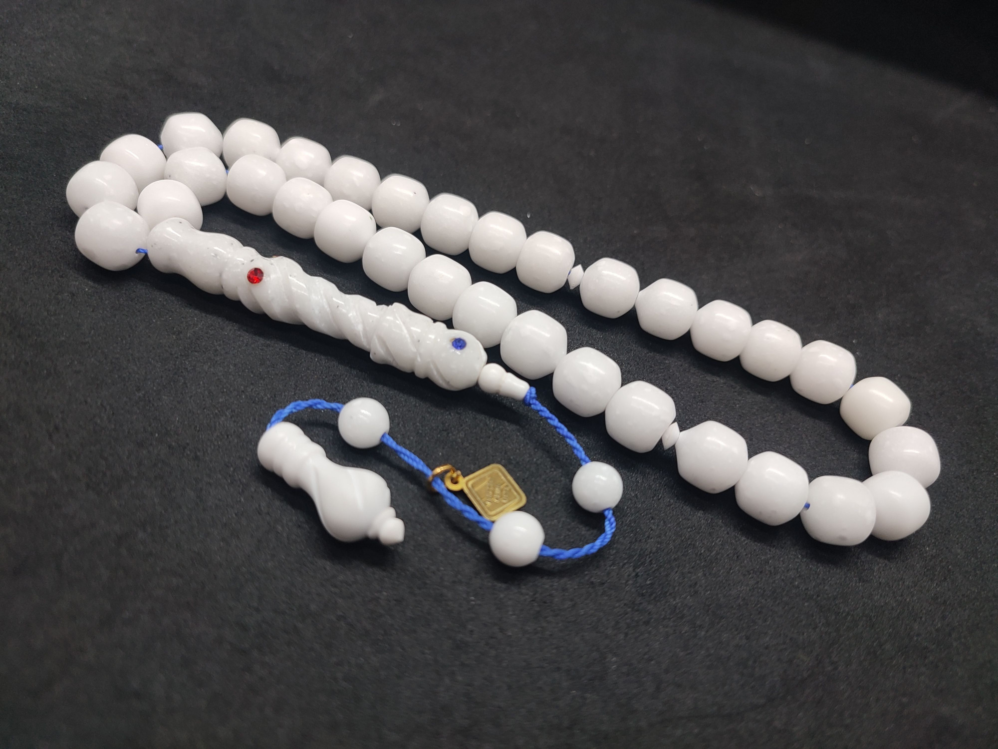 İskeçeli Cemil Usta Eseri Kar Beyazı Corian Mermer Sertifikalı 10037 küçük resim 3