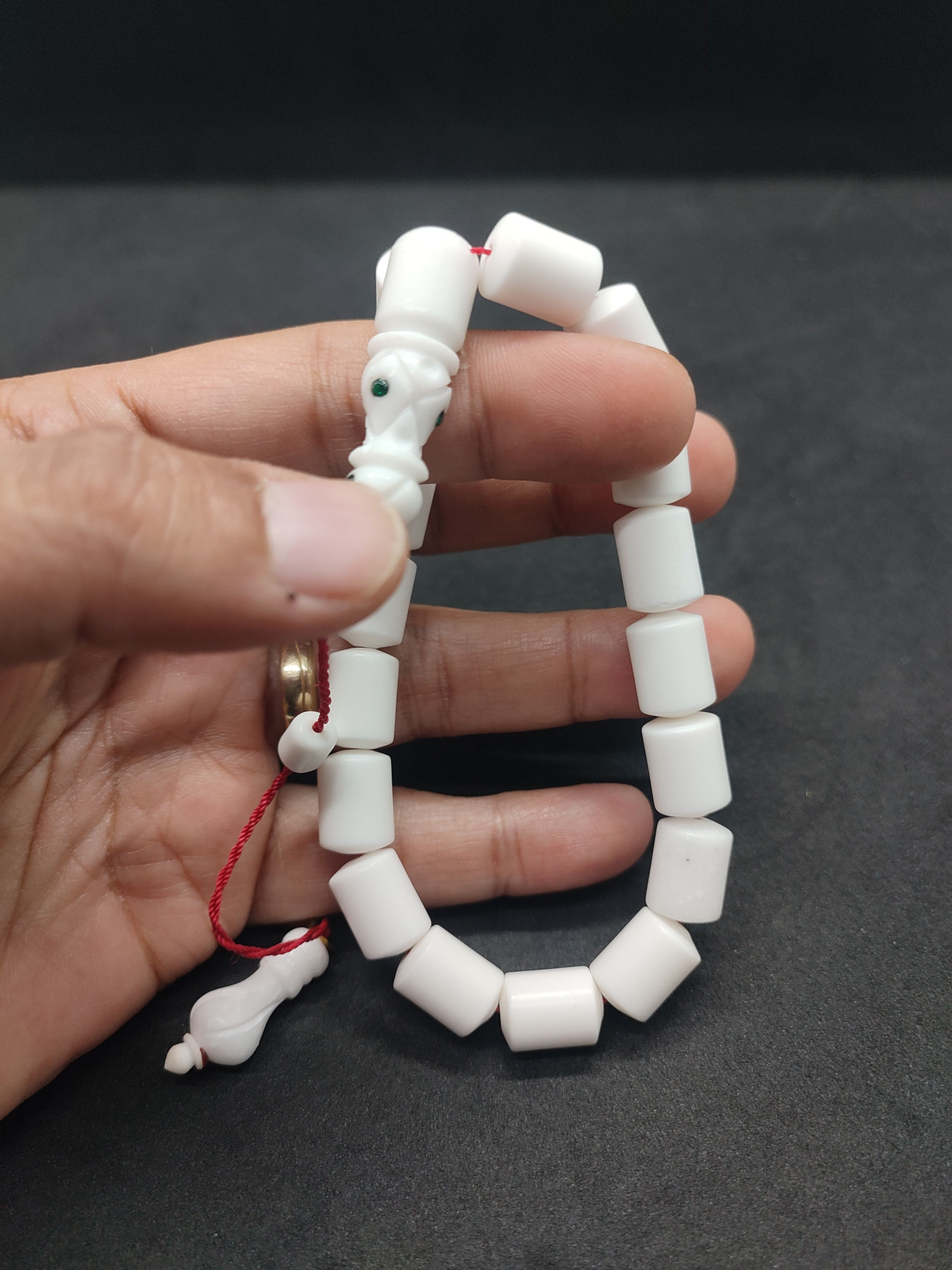 İskeçeli Cemil Usta Eseri Kar Beyazı Maskot Corian Mermer Sertifikalı 10040 küçük resim 5