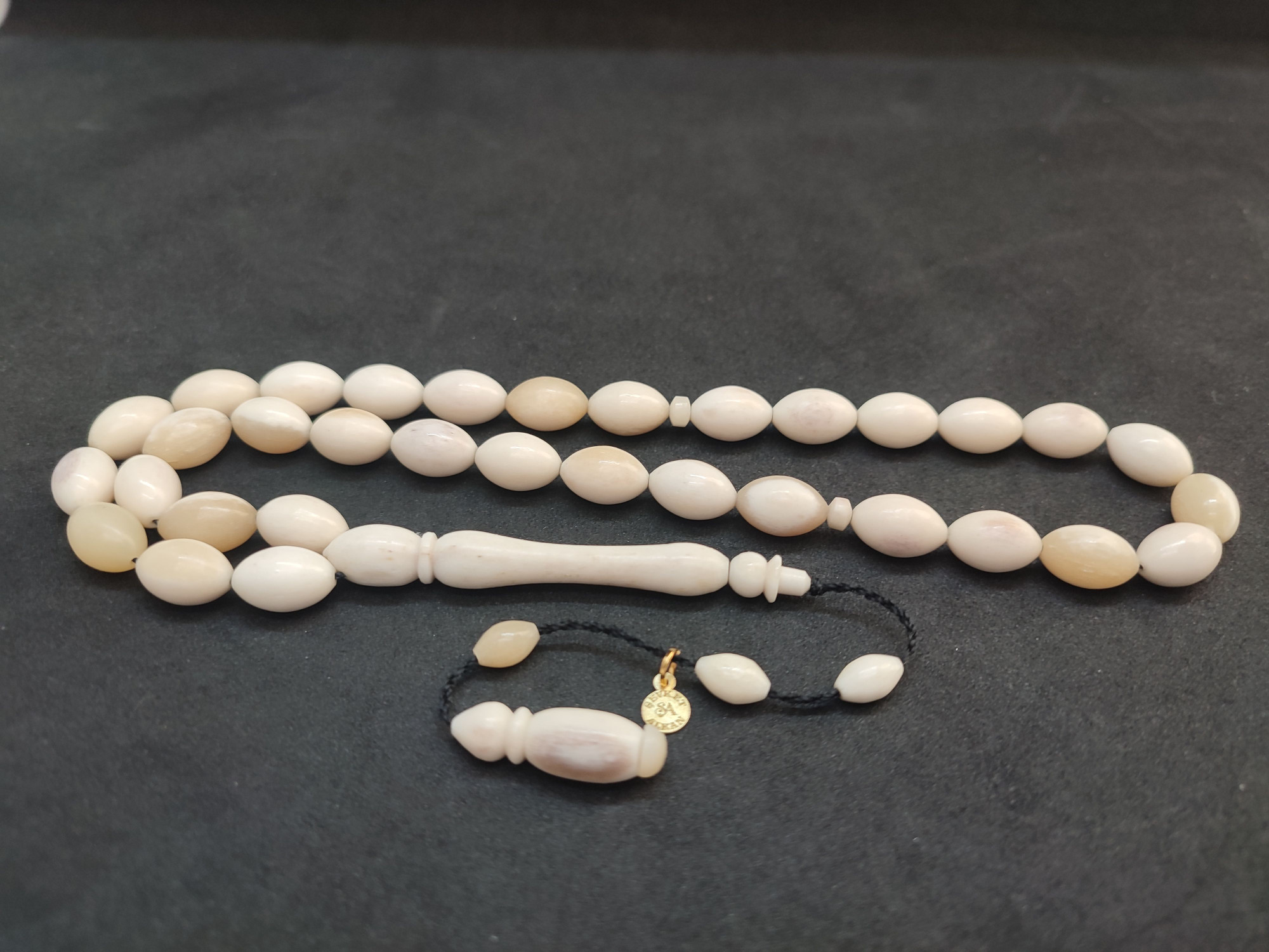 Şevket Alkan Usta Eseri Çit Kat Cilalı İri Boy Naturel Balina Kemiği Sertifikalı 10059