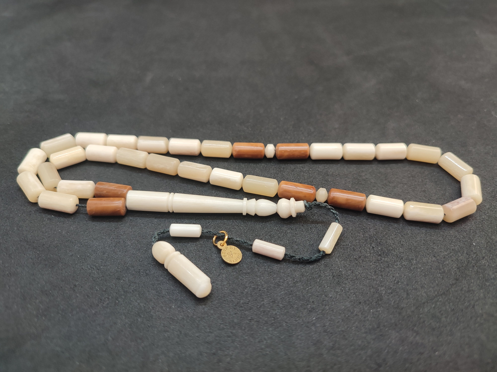 Şevket Alkan Usta Eseri Kuka Kombinli Naturel Balina Kemiği Sertifikalı 10064 küçük resim 2