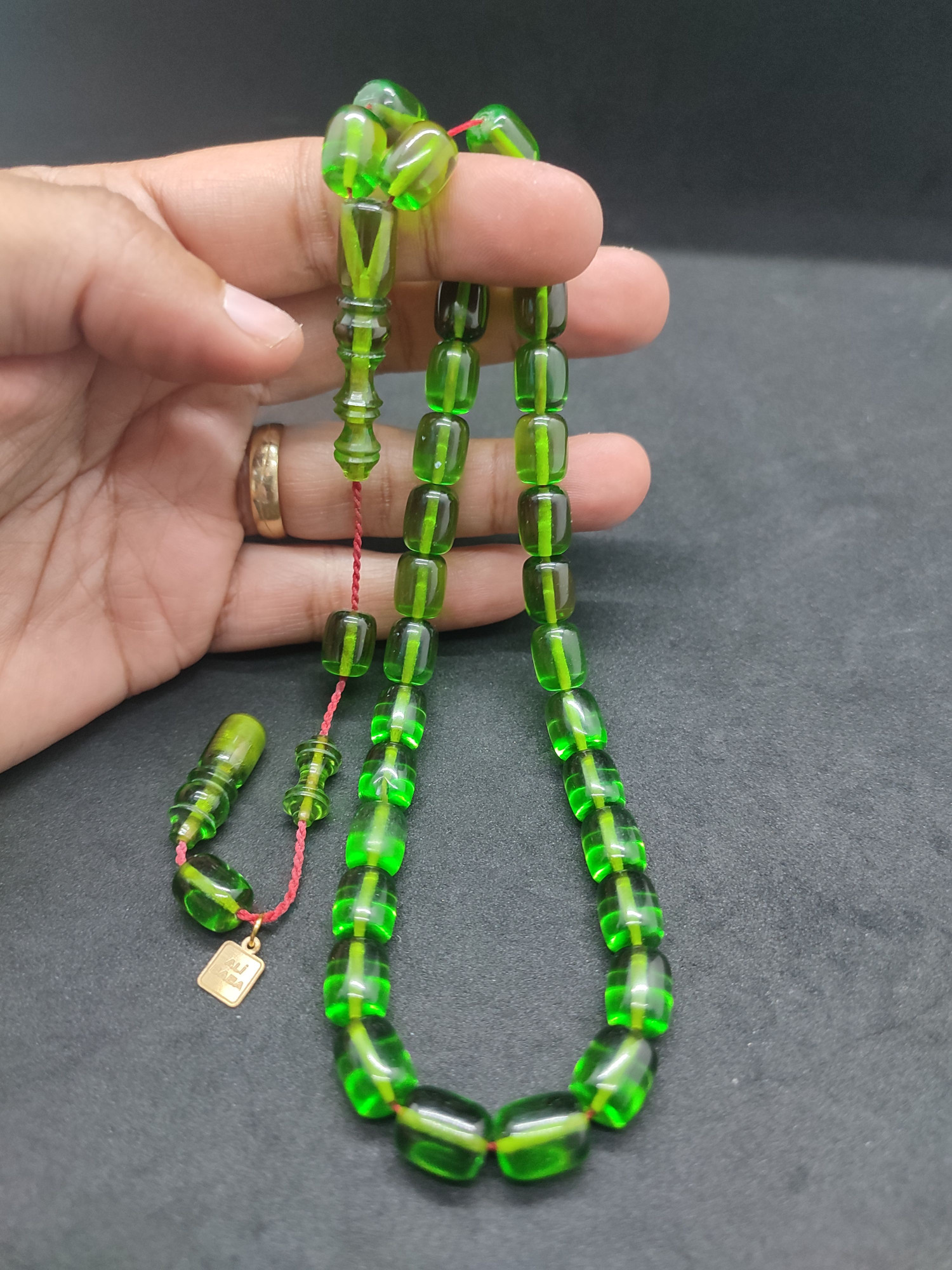Ali Baba Usta Eseri 0.8 mm Şeffaf Delim Alman Zar Kehribar Sertifikalı 10132 küçük resim 2