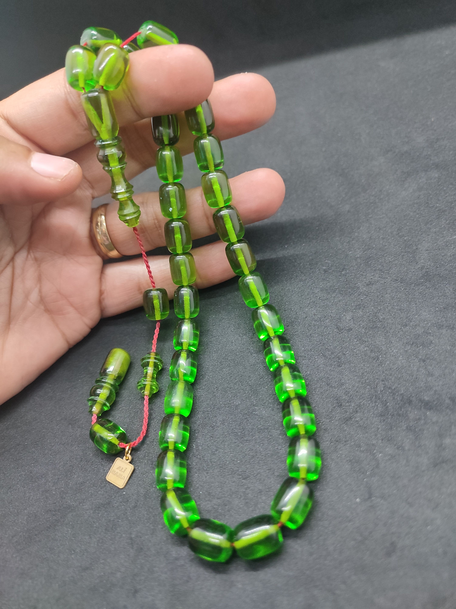Ali Baba Usta Eseri 0.8 mm Şeffaf Delim Alman Zar Kehribar Sertifikalı 10132 küçük resim 4