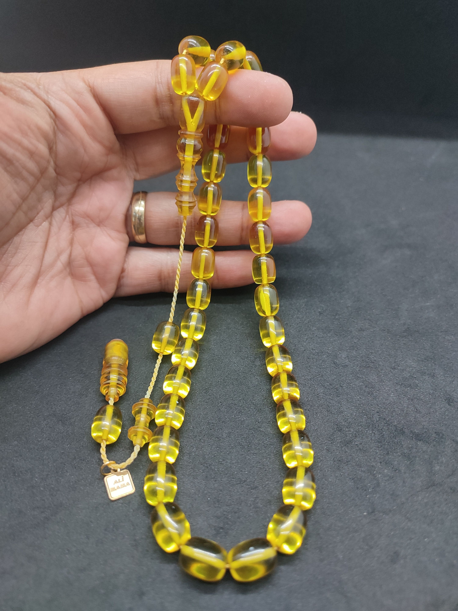 Ali Baba Usta Eseri 0.8 mm Şeffaf Delim Alman Zar Kehribar Sertifikalı 10134