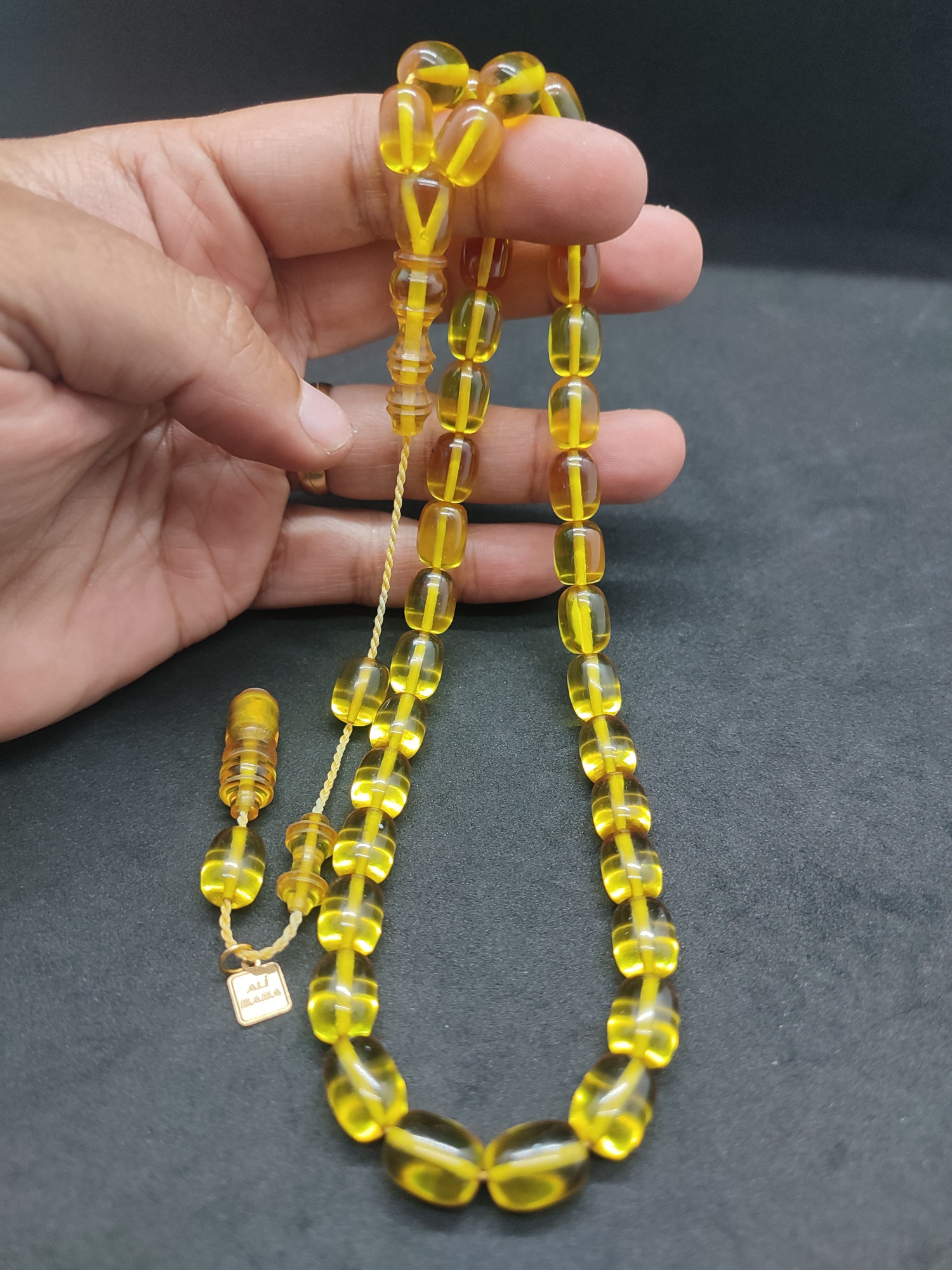 Ali Baba Usta Eseri 0.8 mm Şeffaf Delim Alman Zar Kehribar Sertifikalı 10134 küçük resim 2