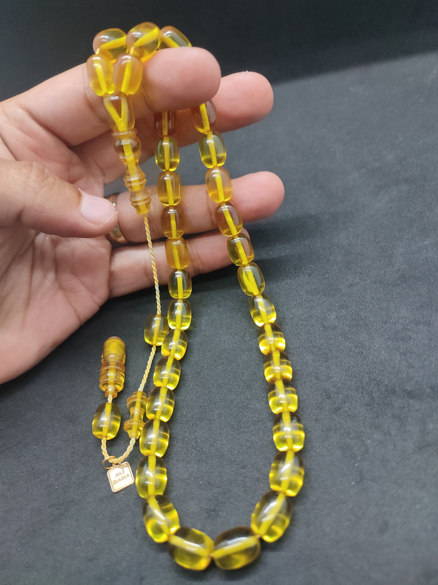 Ali Baba Usta Eseri 0.8 mm Şeffaf Delim Alman Zar Kehribar Sertifikalı 10134 küçük resim 3