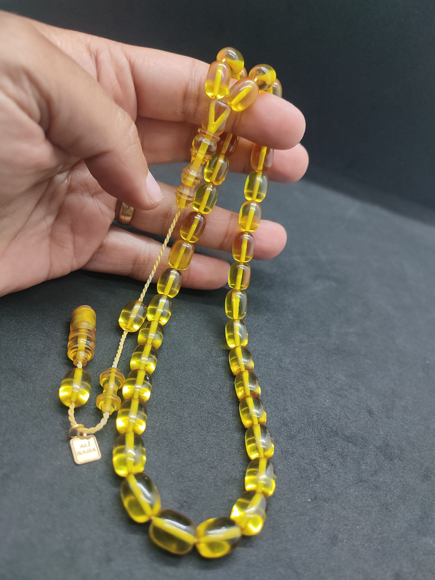 Ali Baba Usta Eseri 0.8 mm Şeffaf Delim Alman Zar Kehribar Sertifikalı 10134 küçük resim 4