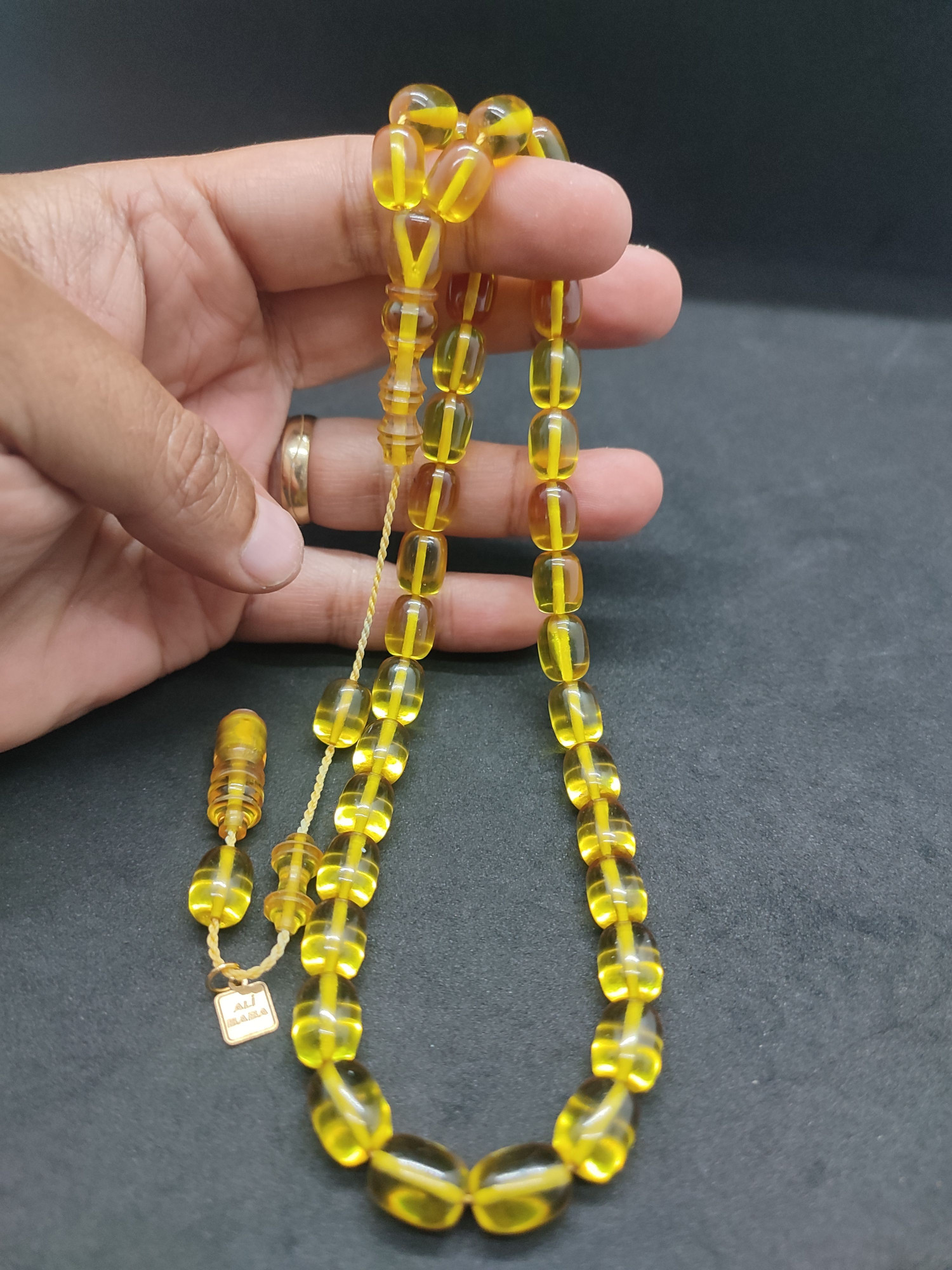 Ali Baba Usta Eseri 0.8 mm Şeffaf Delim Alman Zar Kehribar Sertifikalı 10134 küçük resim 5