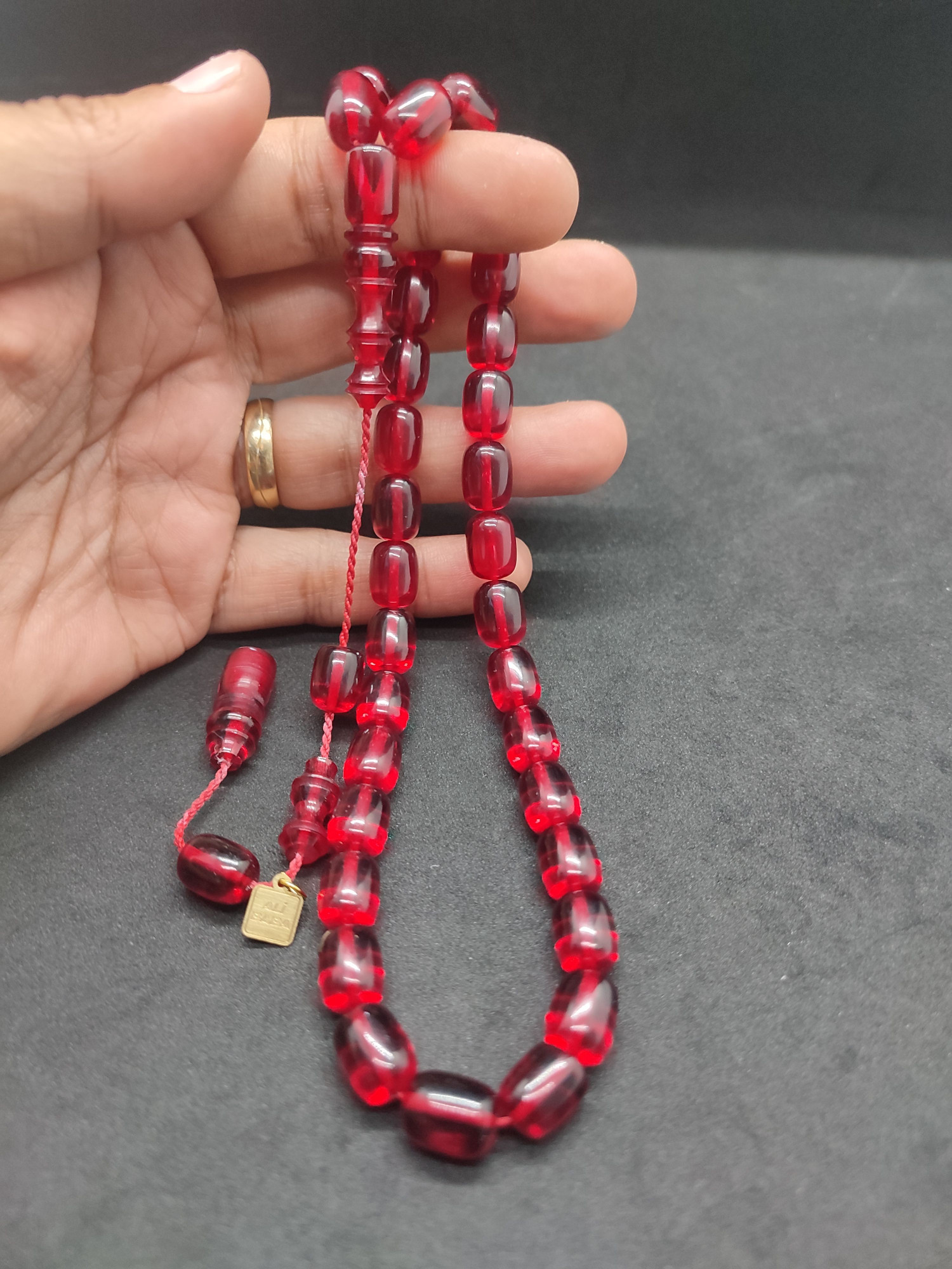 Ali Baba Usta Eseri 0.8 mm Şeffaf Delim Alman Zar Kehribar Sertifikalı 10135 küçük resim 5