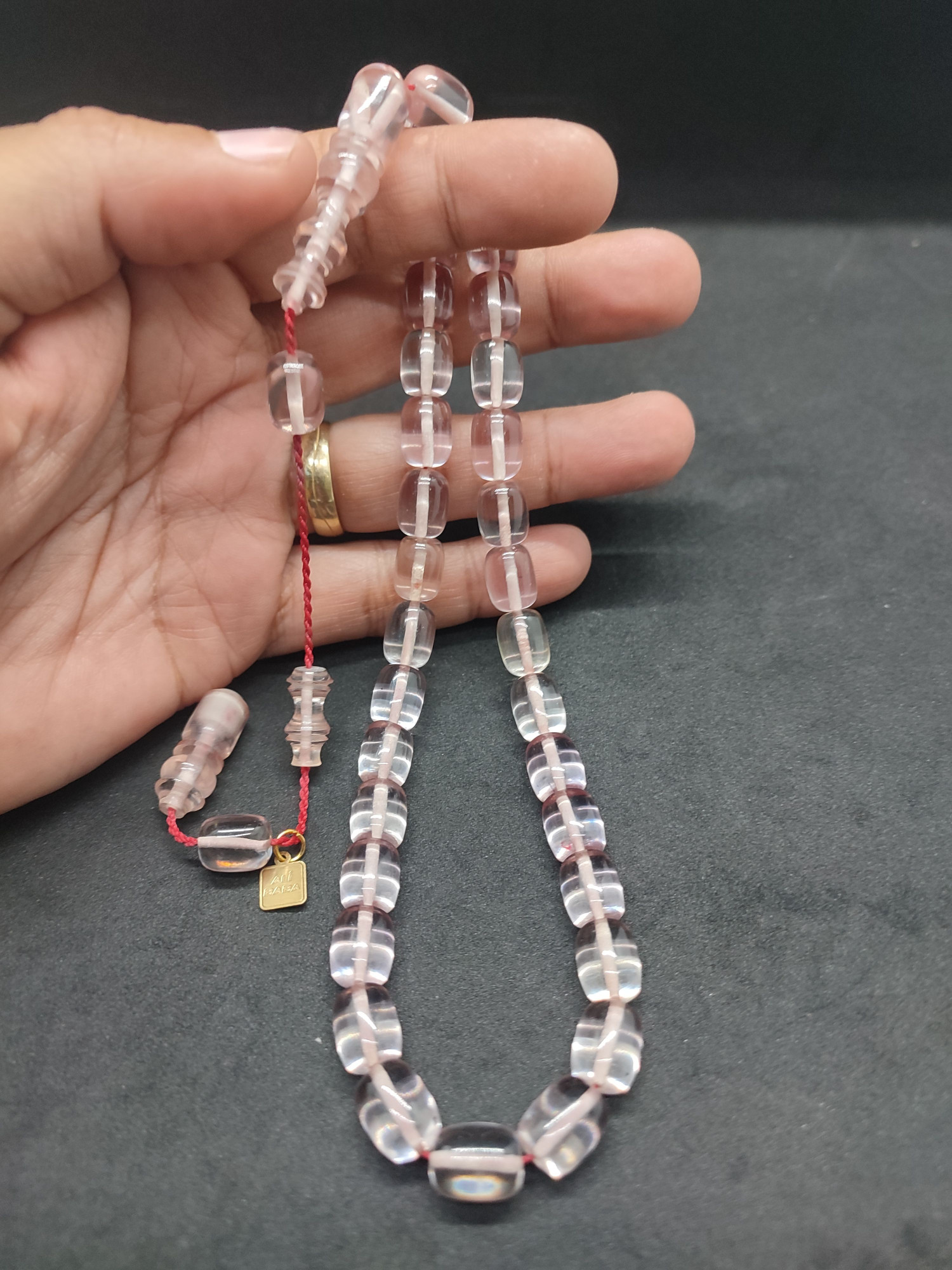 Ali Baba Usta Eseri 0.8 mm Şeffaf Delim Alman Zar Kehribar Sertifikalı 10143 küçük resim 2