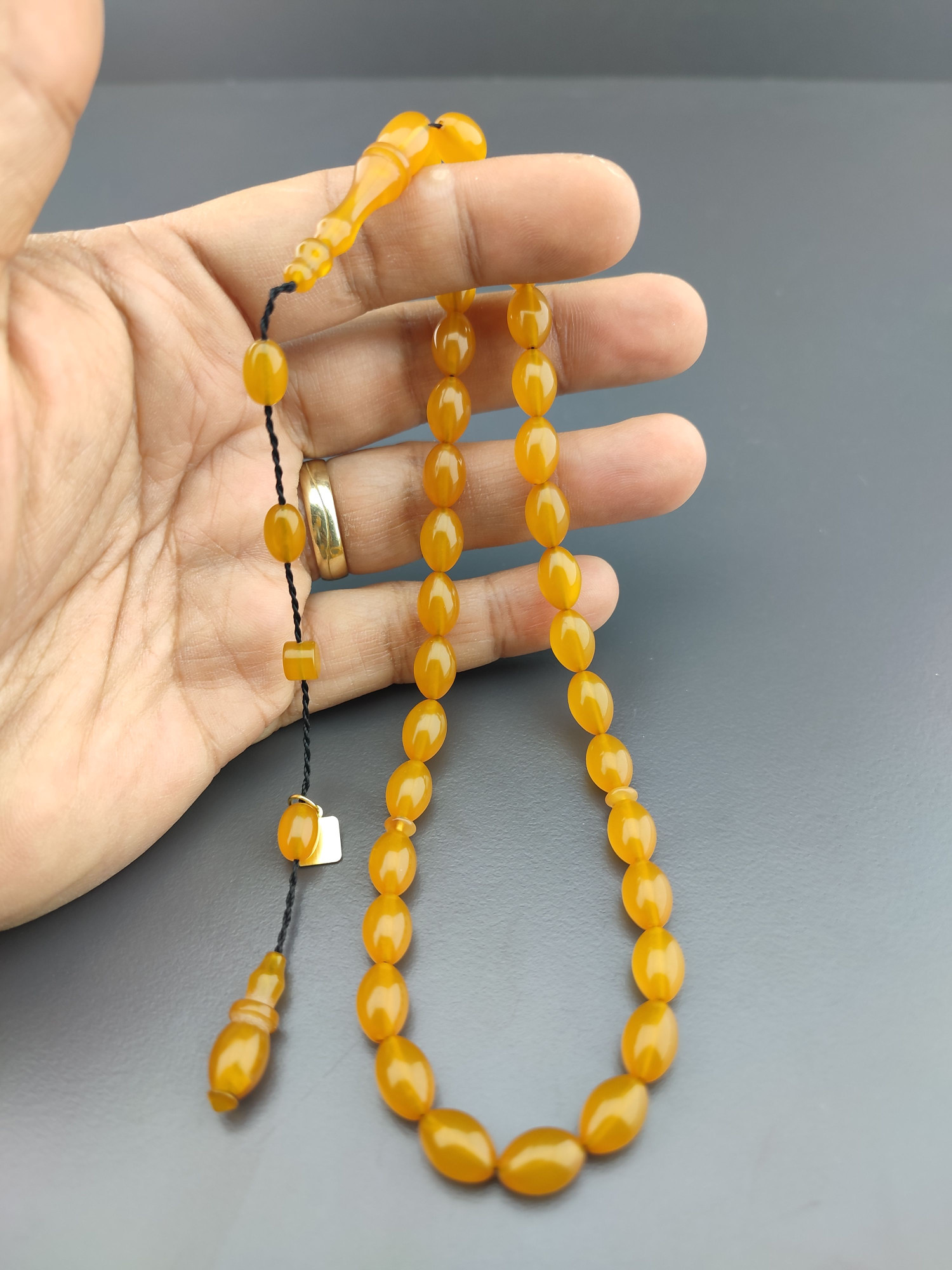 Ali Baba Usta Eseri Renginin Zirvesi 2 Kat Cilalı Sıkma Kehribar Sertifikalı 10214 küçük resim 3