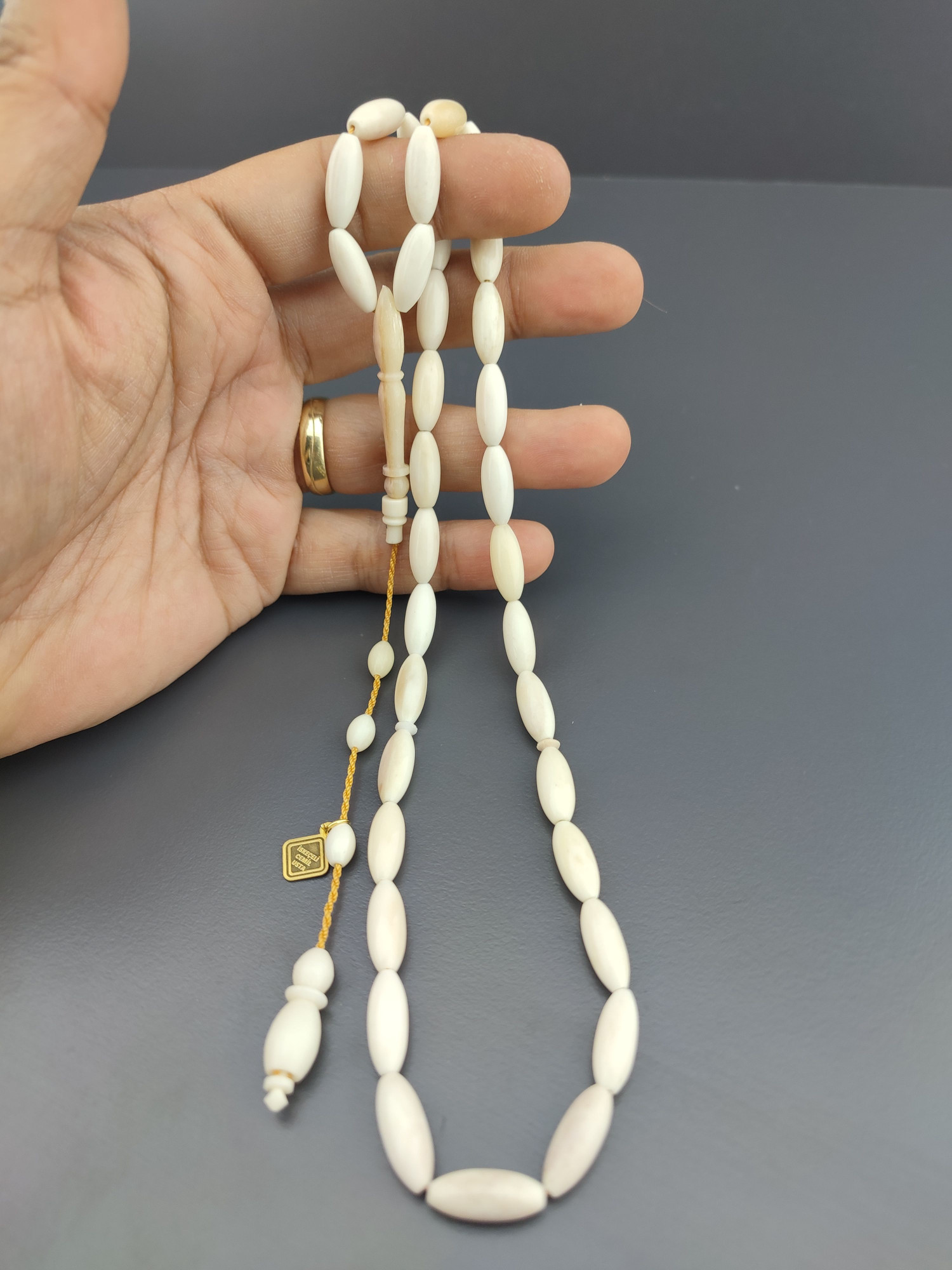 İskeçeli Cemil Usta Eseri Çift Zımpara Çift Cilalı Yarı Özlü Balina Kemiği Sertifikalı 10294 küçük resim 4