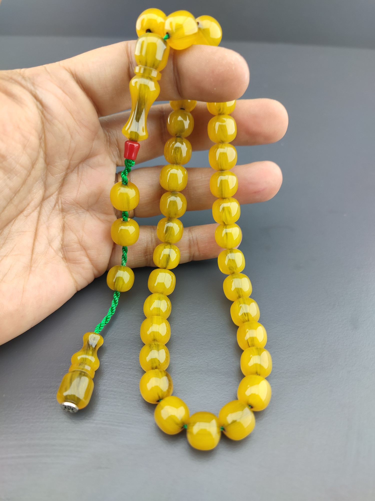 Zeyzun Usta Eseri Çift Zımpara Çift Cilalı Çatır Çatır Çekim Sesi Sıkma Kehribar Sertifikalı 10397 küçük resim 4
