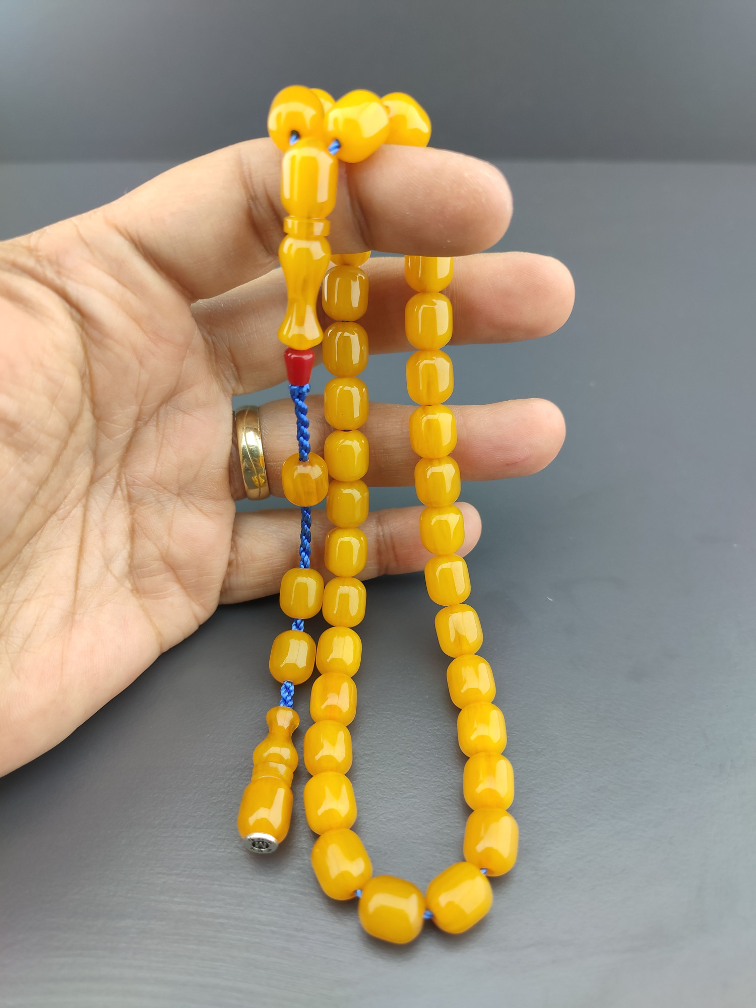 Zeyzun Usta Eseri Çift Zımpara Çift Cilalı Çatır Çatır Çekim Sesi Sıkma Kehribar Sertifikalı 10399 küçük resim 4