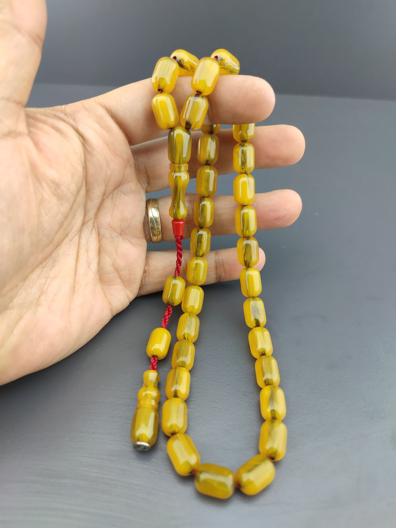 Zeyzun Usta Eseri Çift Zımpara Çift Cilalı Çatır Çatır Çekim Sesi Sıkma Kehribar Sertifikalı 10401 küçük resim 4