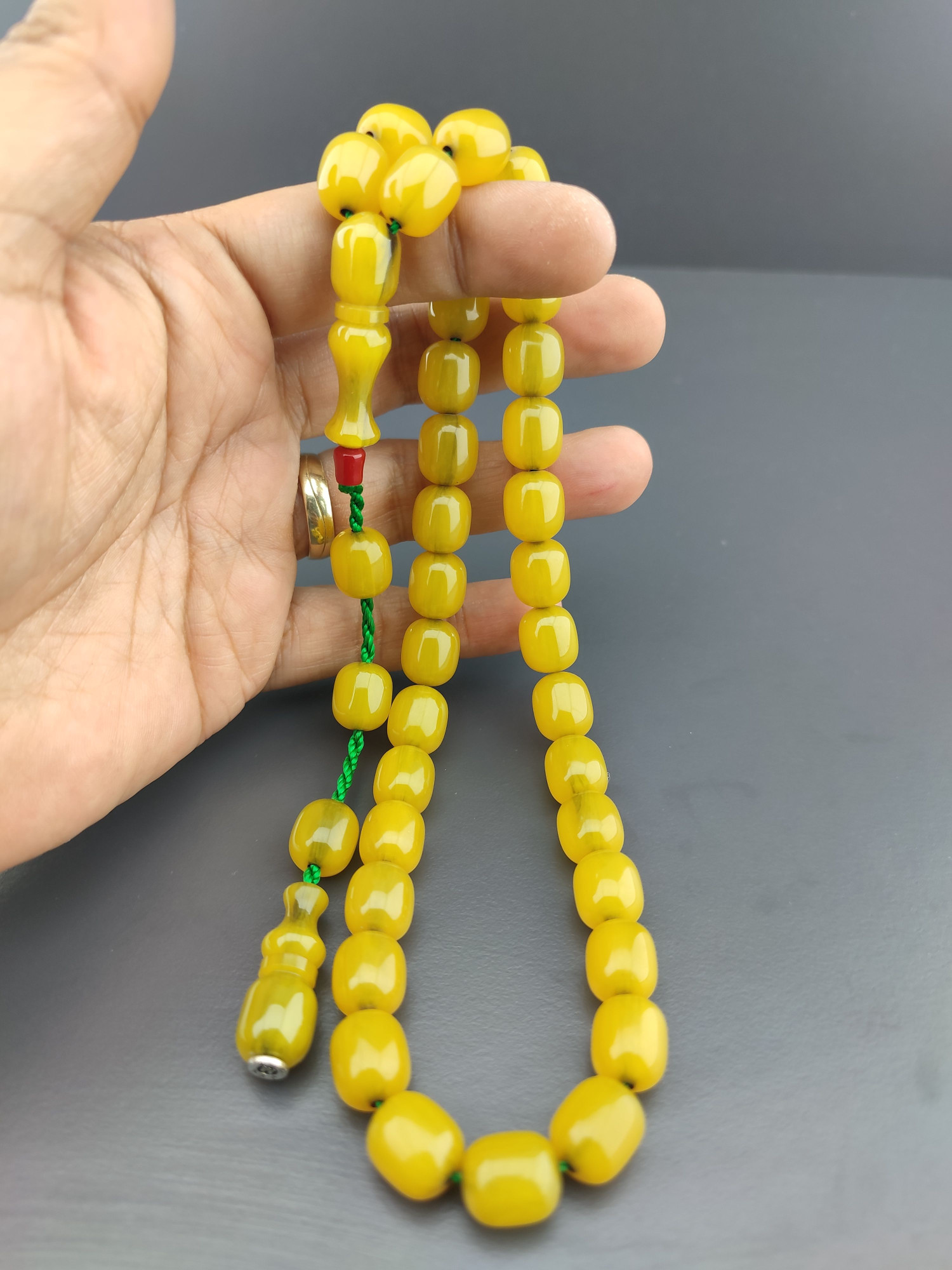 Zeyzun Usta Eseri Çift Zımpara Çift Cilalı Çatır Çatır Çekim Sesi Sıkma Kehribar Sertifikalı 10404 küçük resim 3