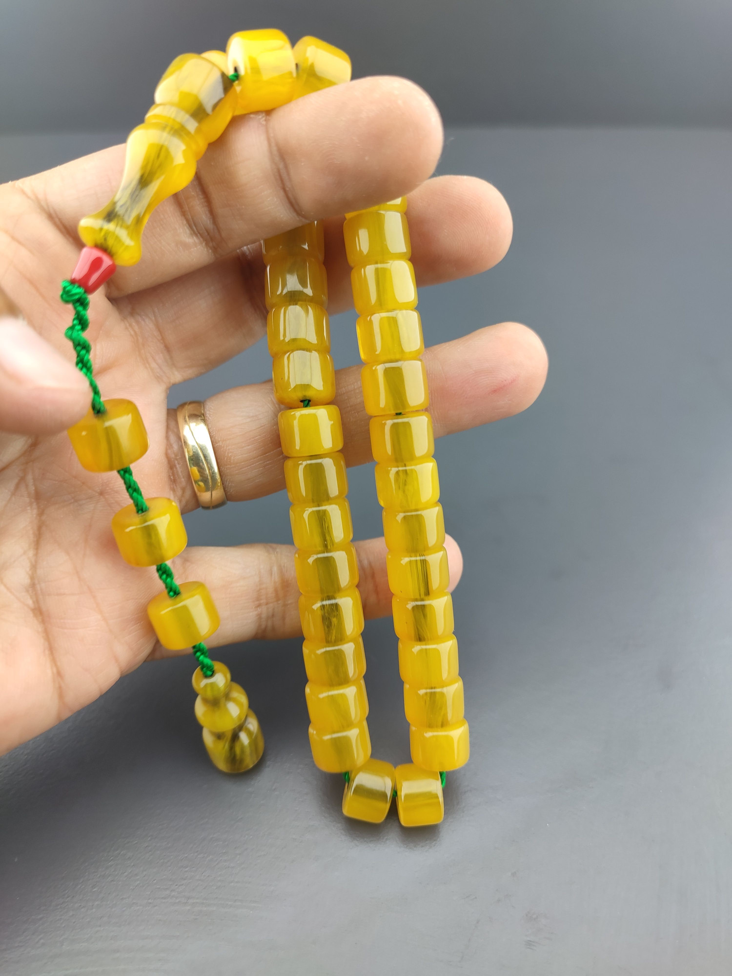 Zeyzun Usta Eseri Çift Zımpara Çift Cilalı Çatır Çatır Çekim Sesi Sıkma Kehribar Sertifikalı 10408 küçük resim 3